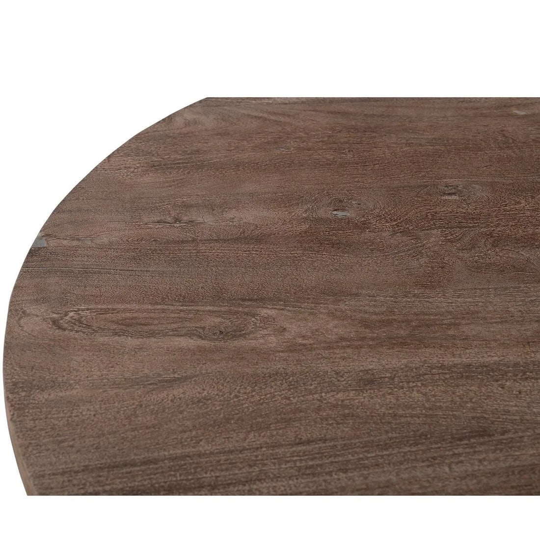 Rustic Modern 48" Round Metal & Wood Dining Table - 4