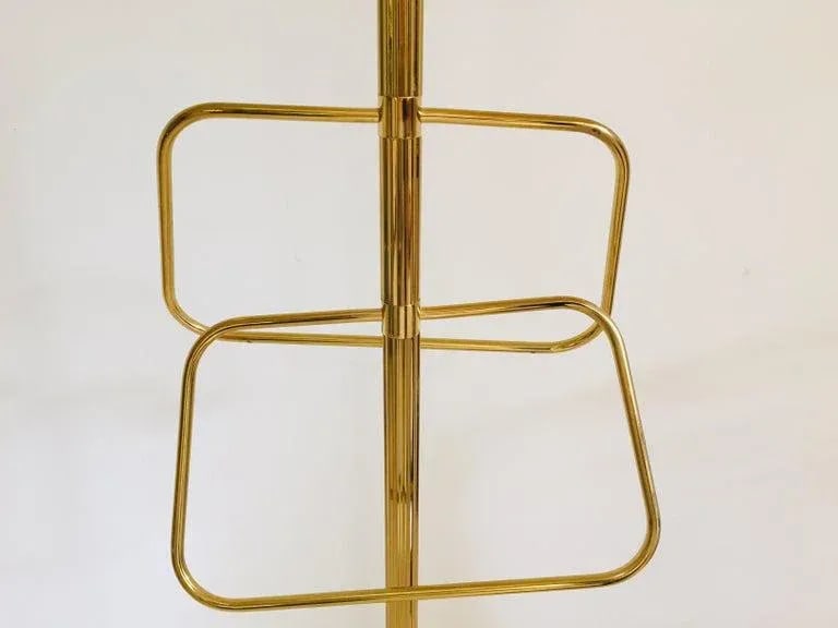 1970s Italian Polished Brass Valet Stand - 12