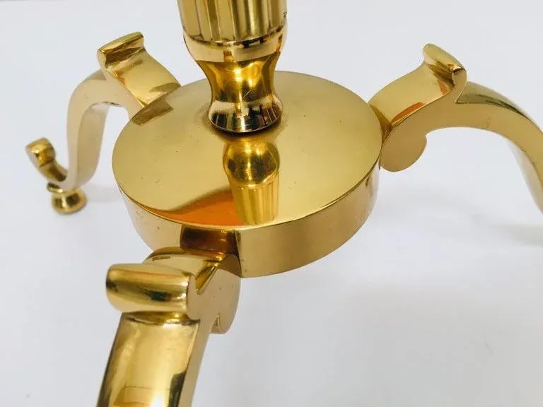 1970s Italian Polished Brass Valet Stand - 6