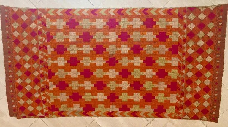 20th Century Asian Phulkari Wedding Shawl - 13