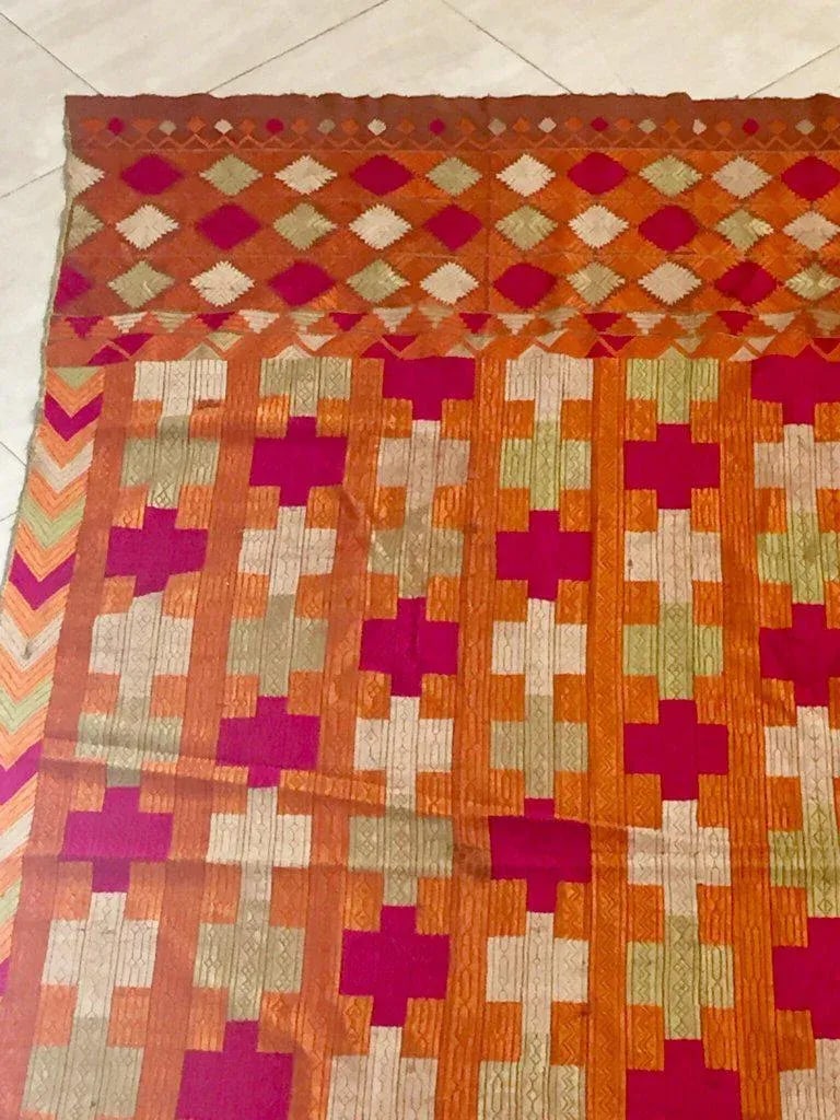 20th Century Asian Phulkari Wedding Shawl - 3