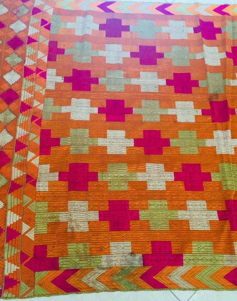 20th Century Asian Phulkari Wedding Shawl - 6