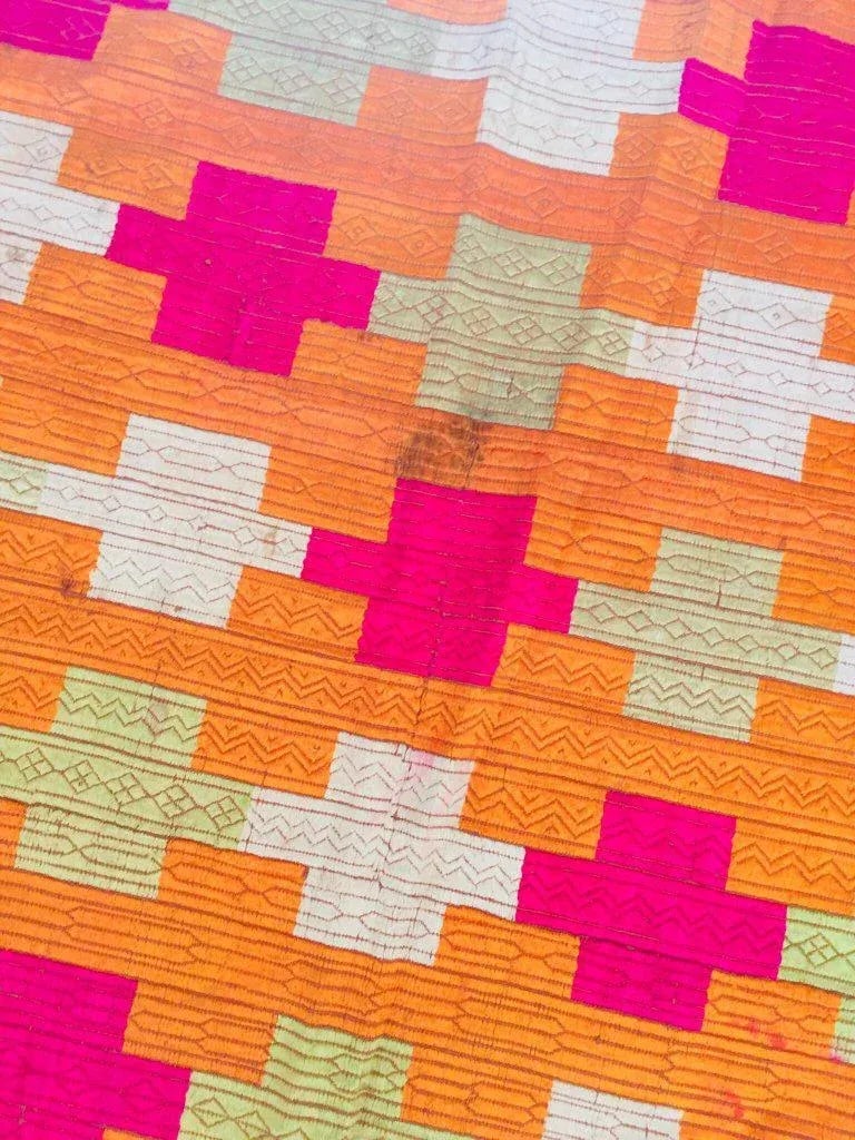 20th Century Asian Phulkari Wedding Shawl - 7