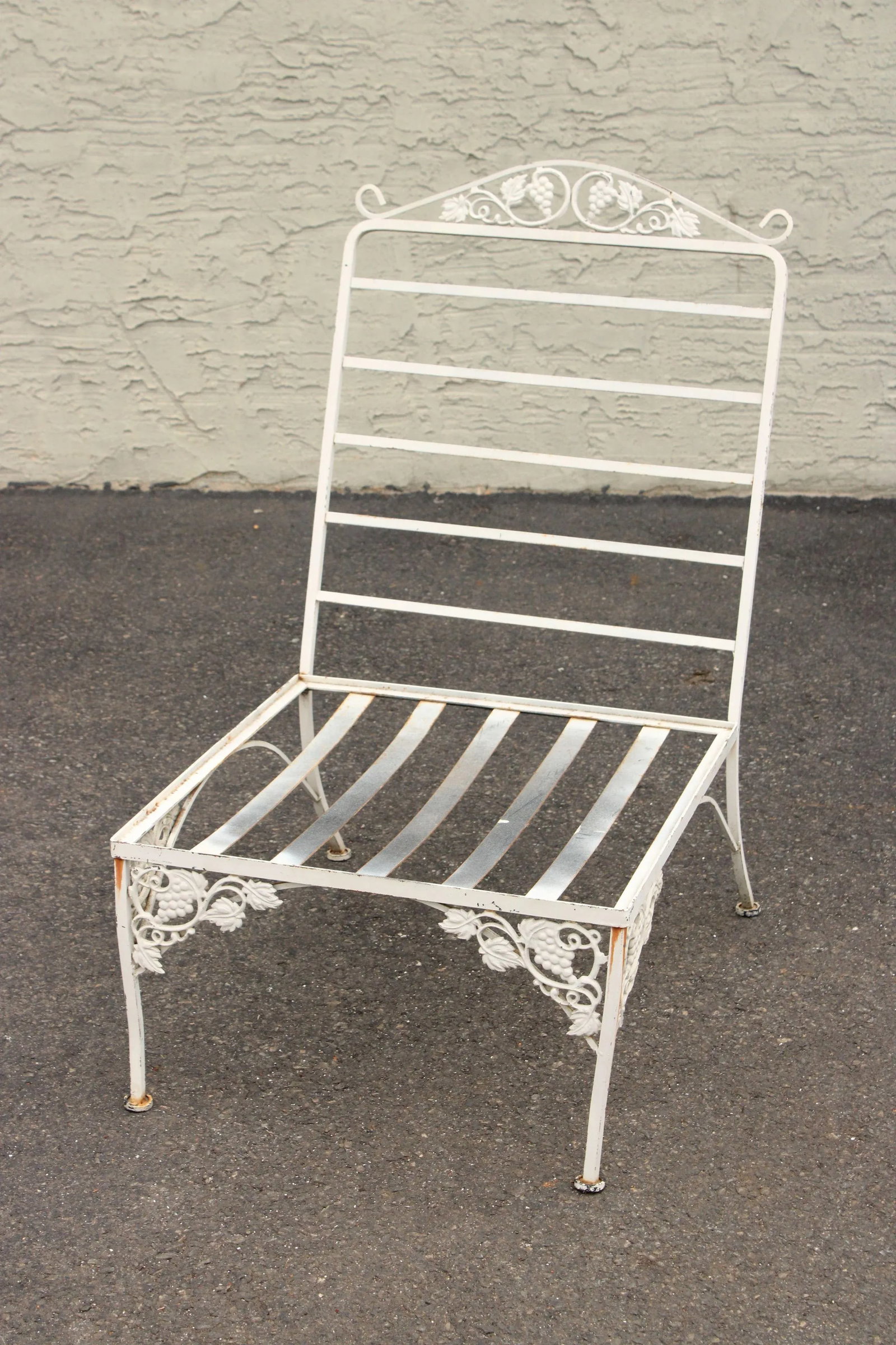 Vintage Quality Wrought Iron Three Piece Outdoor Patio Sofa - 12