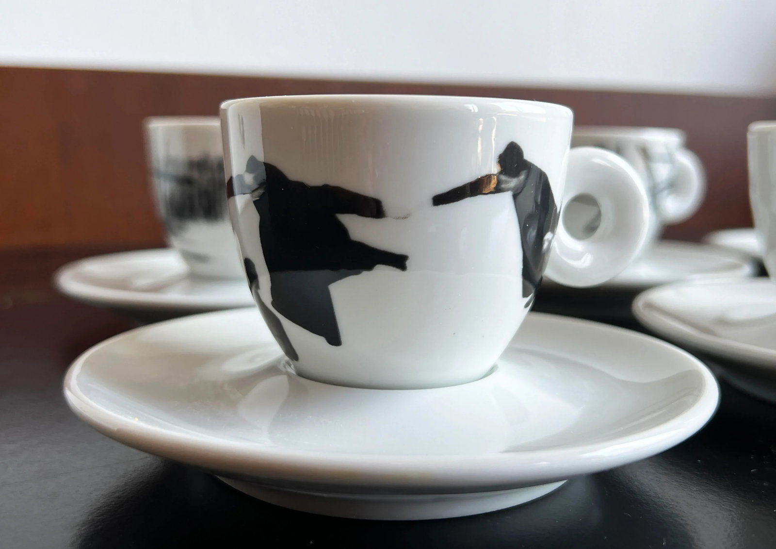 Rare Mario Giacomelli for Illy Set of Espresso Cups & Saucers - Set of 6 - 3
