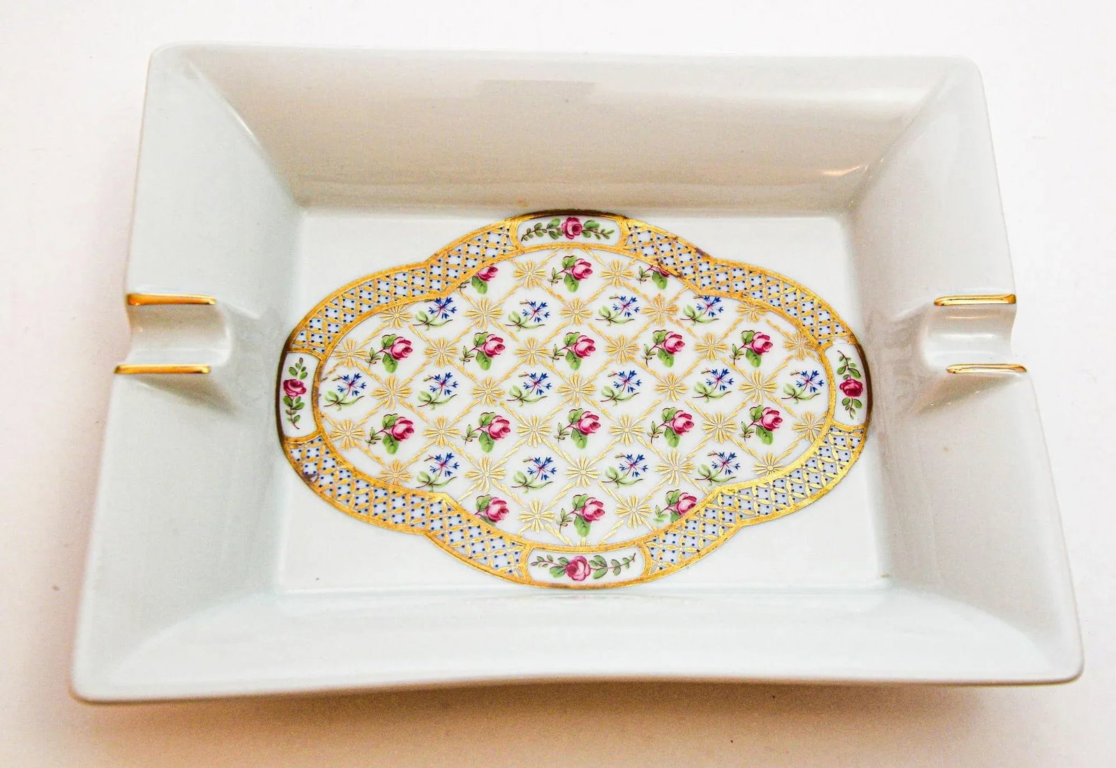Limoges France Cigar Ashtray Porcelain Dish Catchall - 2