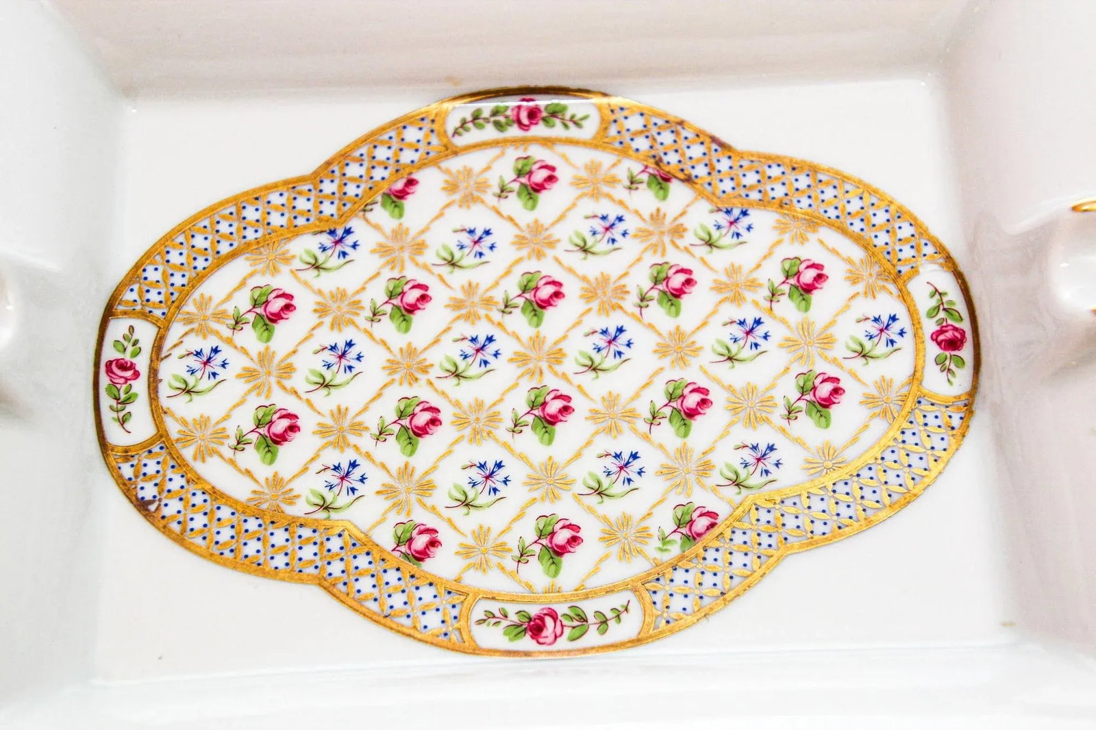 Limoges France Cigar Ashtray Porcelain Dish Catchall - 3