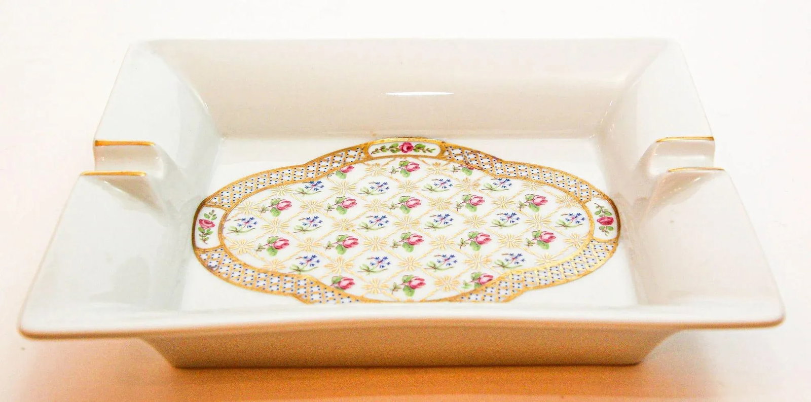 Limoges France Cigar Ashtray Porcelain Dish Catchall - 4