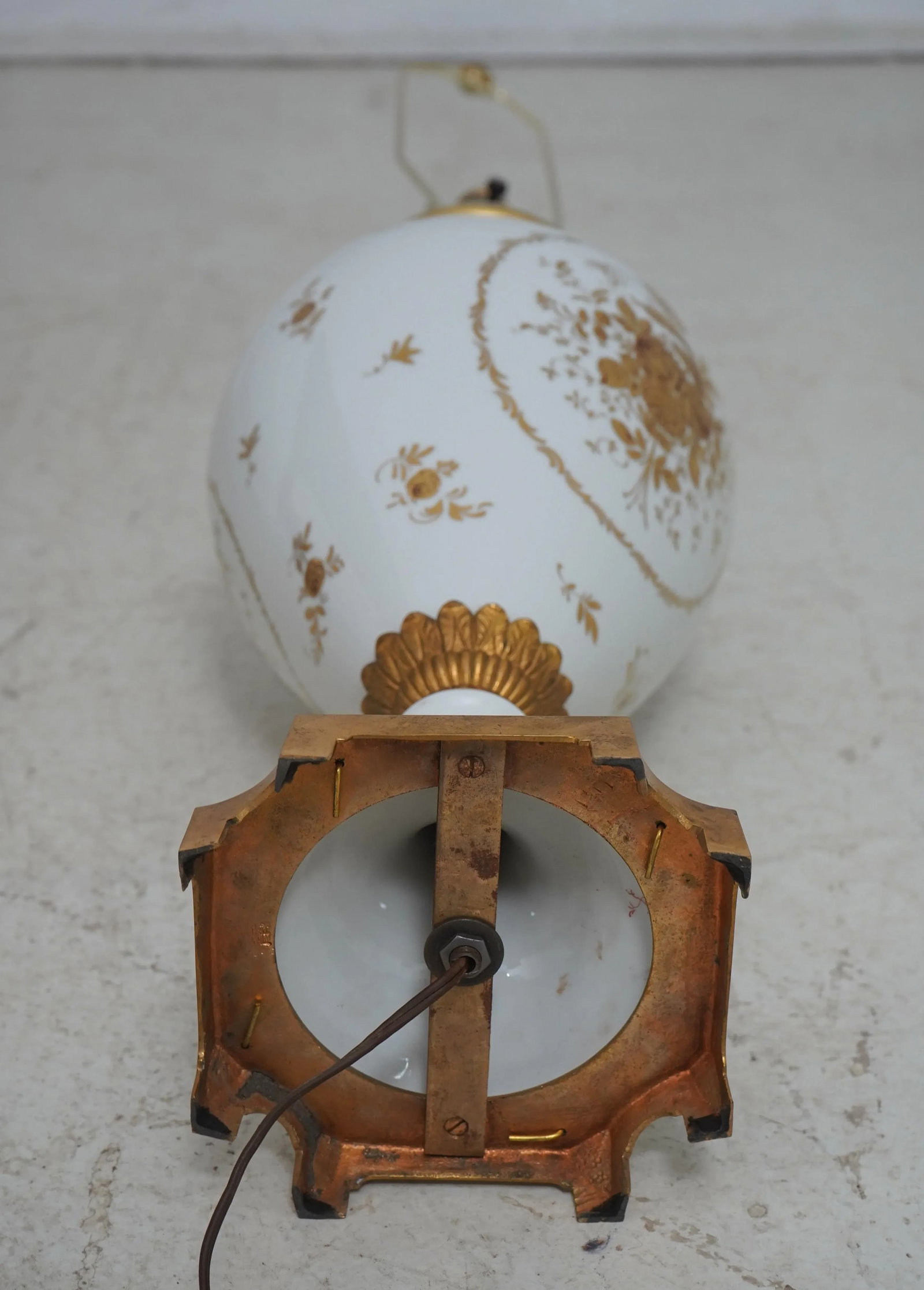 Pair Limoge Porcelain Urn Large Table Lamps - 11