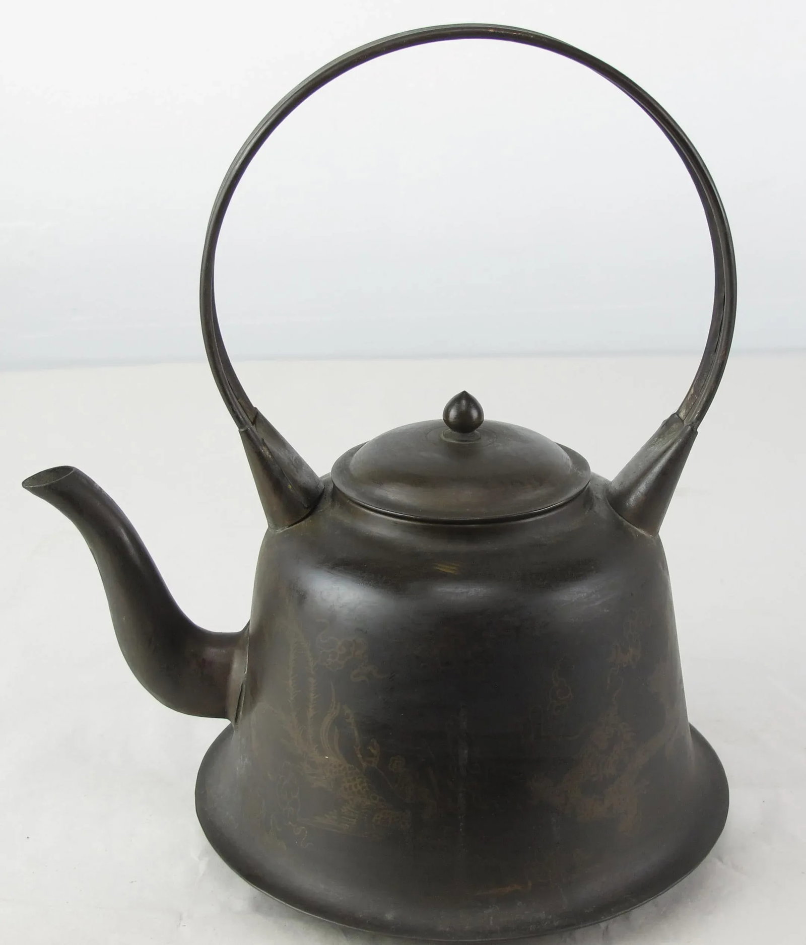 Copper Decorative Beijing Teapots - Set of 3 - 4