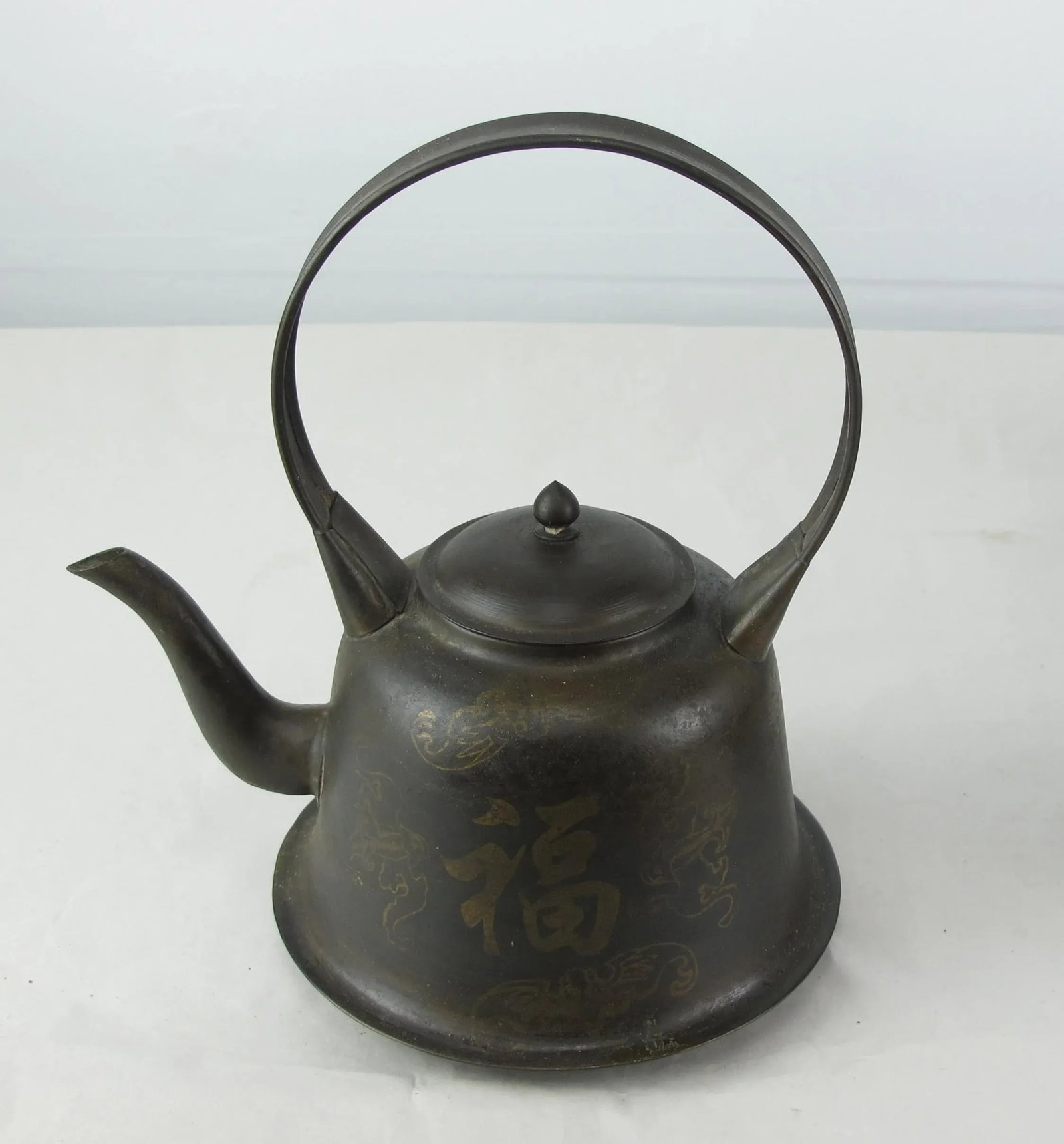 Copper Decorative Beijing Teapots - Set of 3 - 5