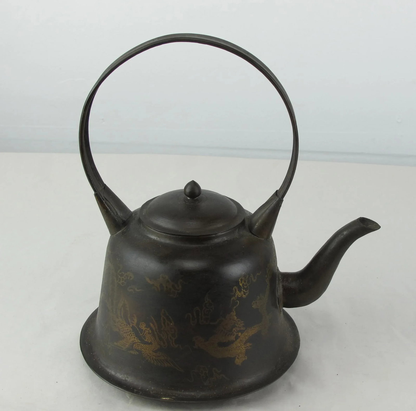 Copper Decorative Beijing Teapots - Set of 3 - 6