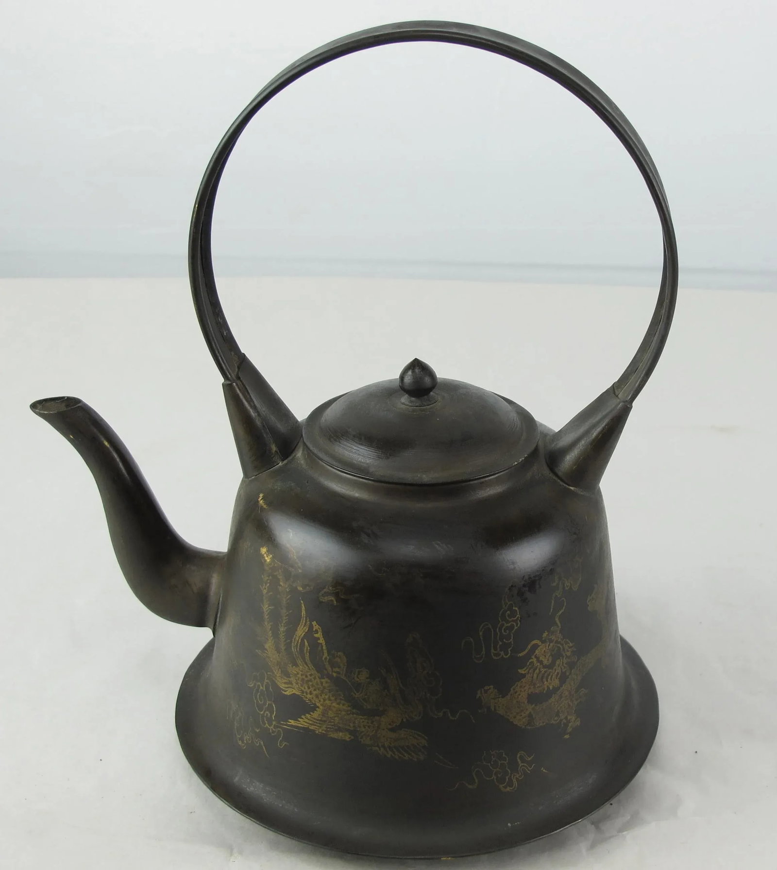 Copper Decorative Beijing Teapots - Set of 3 - 7