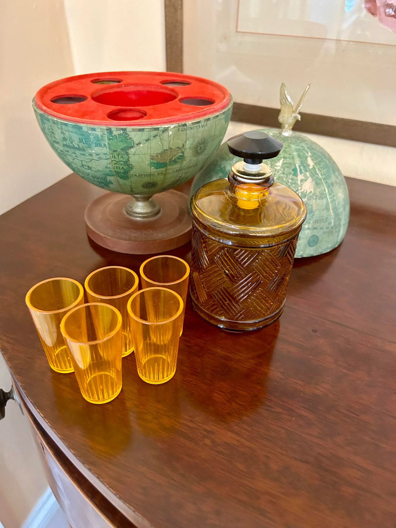 Mid 20th Century Vintage Bar Globe - 10