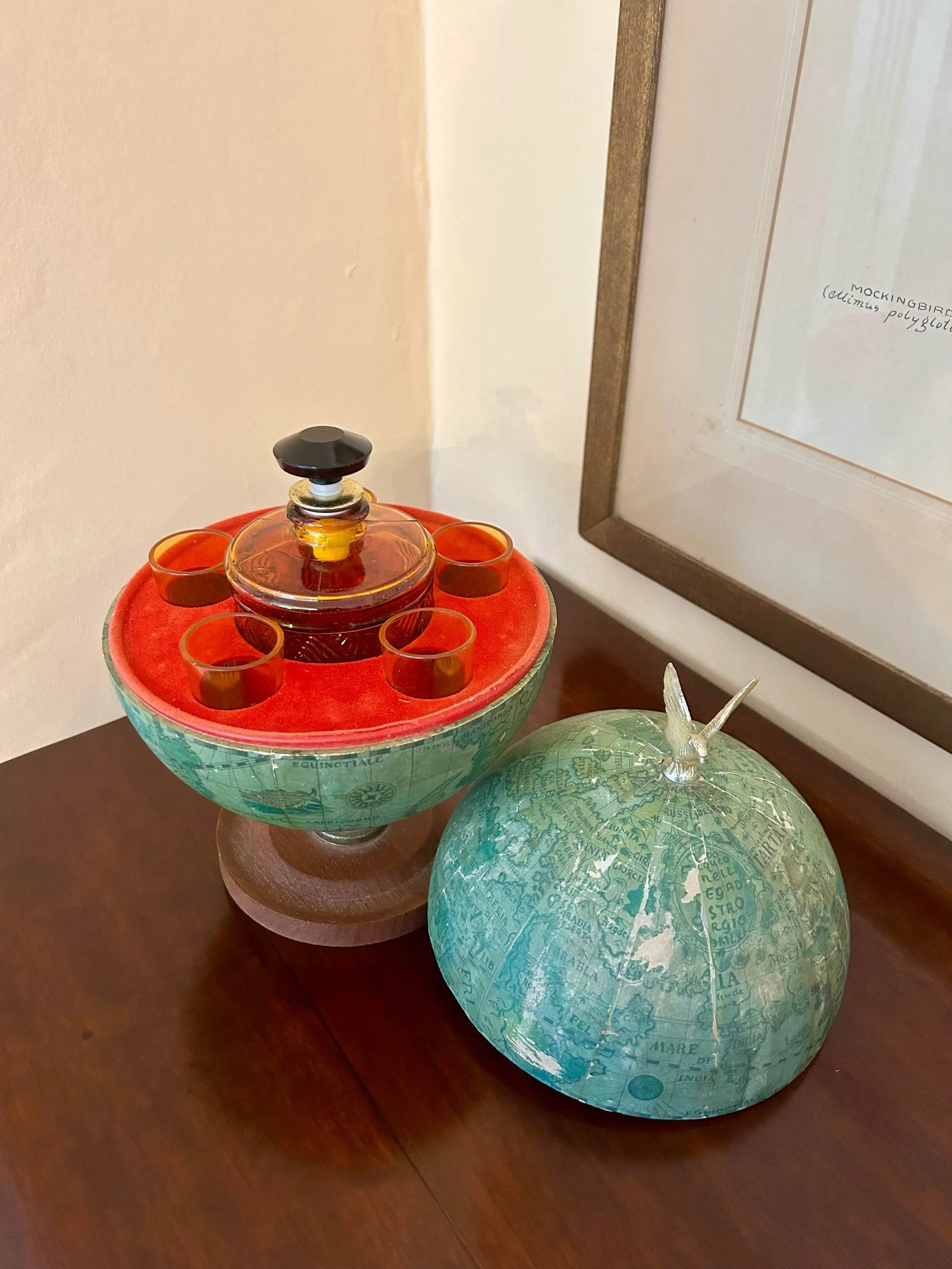 Mid 20th Century Vintage Bar Globe - 11