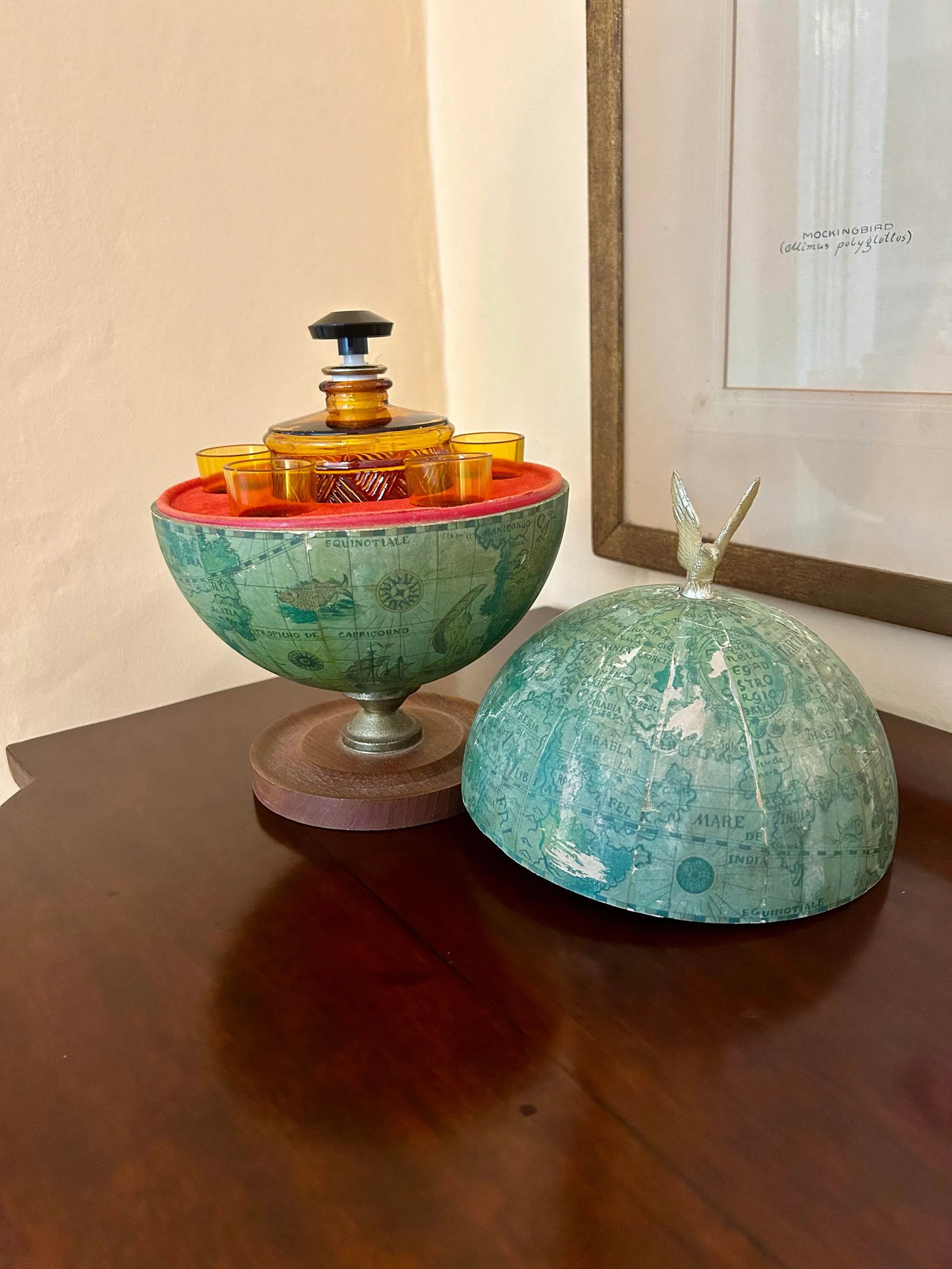 Mid 20th Century Vintage Bar Globe - 12
