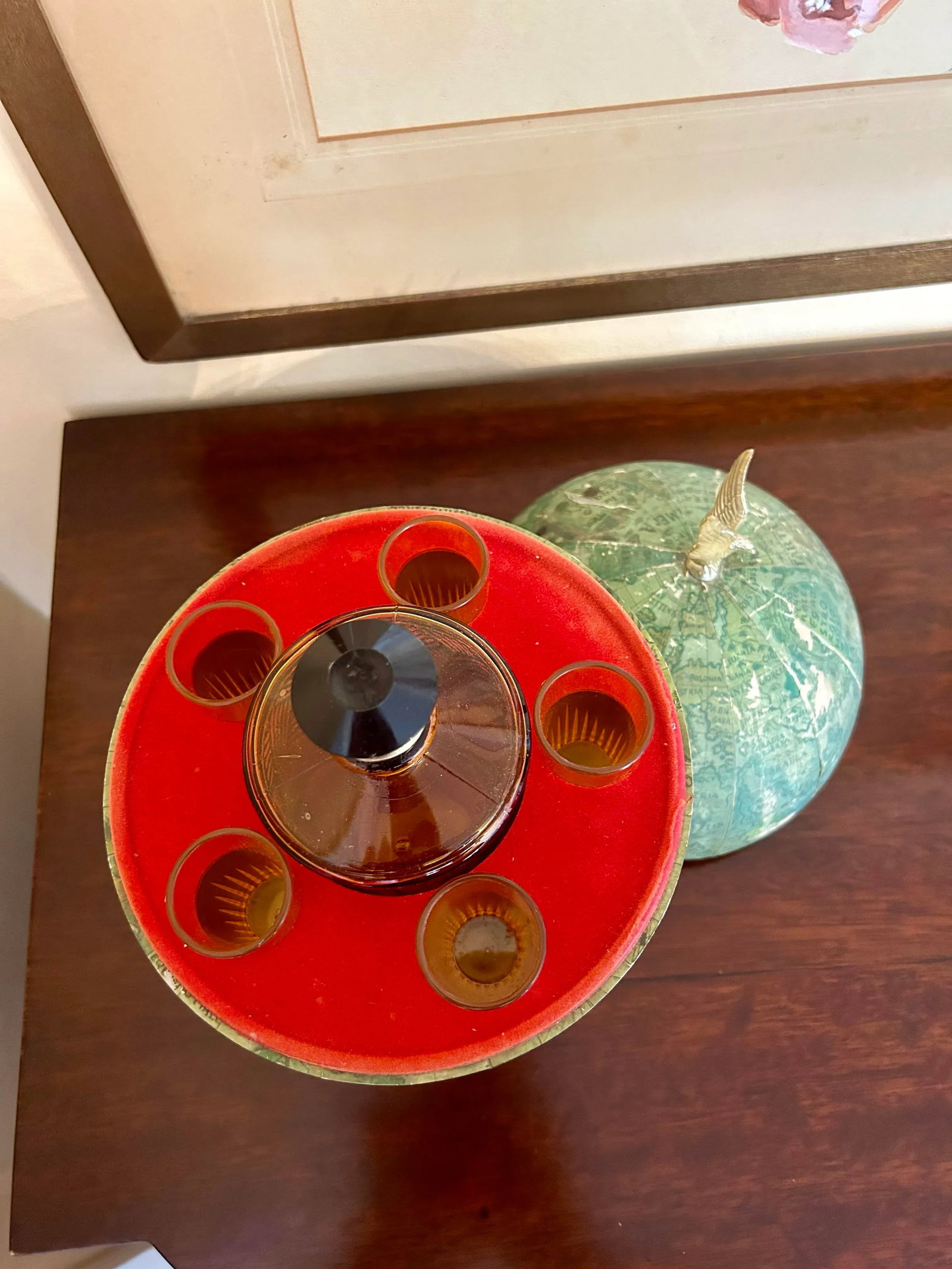 Mid 20th Century Vintage Bar Globe - 3
