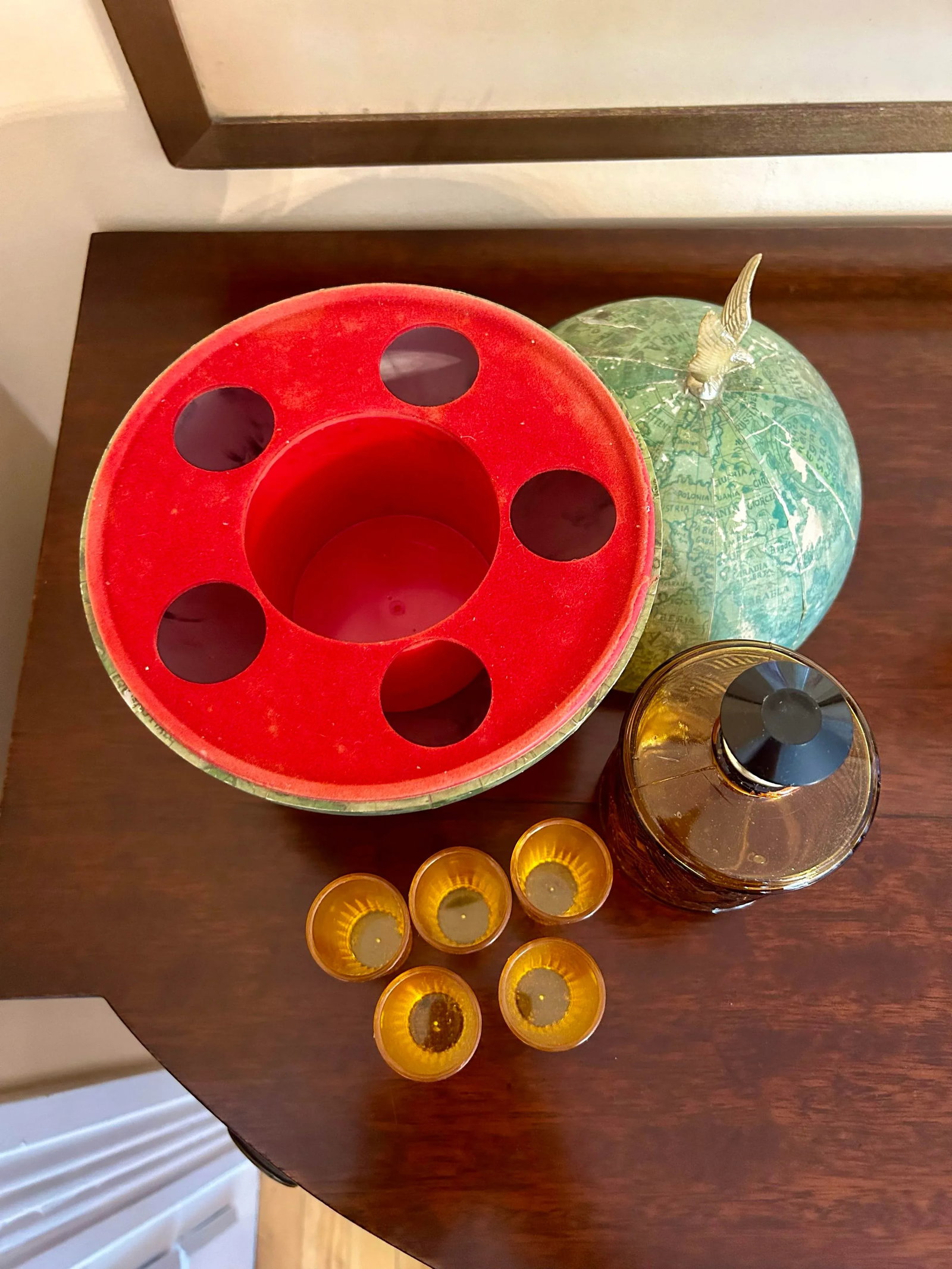 Mid 20th Century Vintage Bar Globe - 5