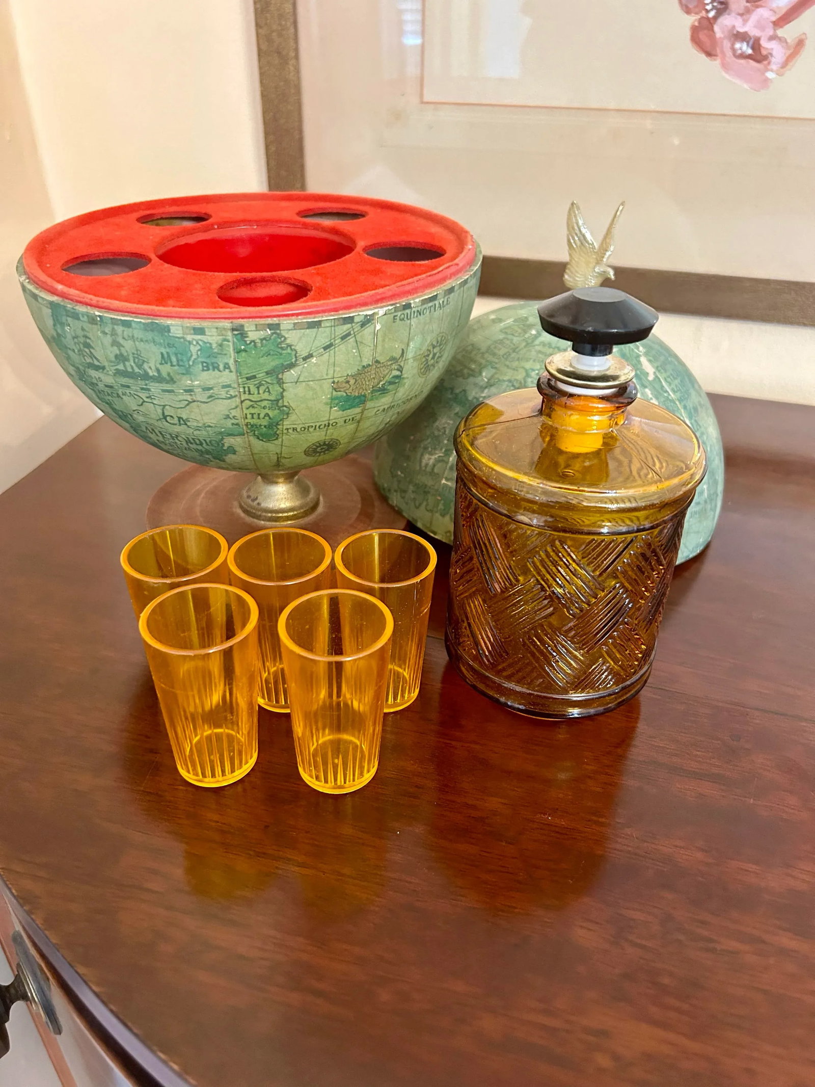 Mid 20th Century Vintage Bar Globe - 9
