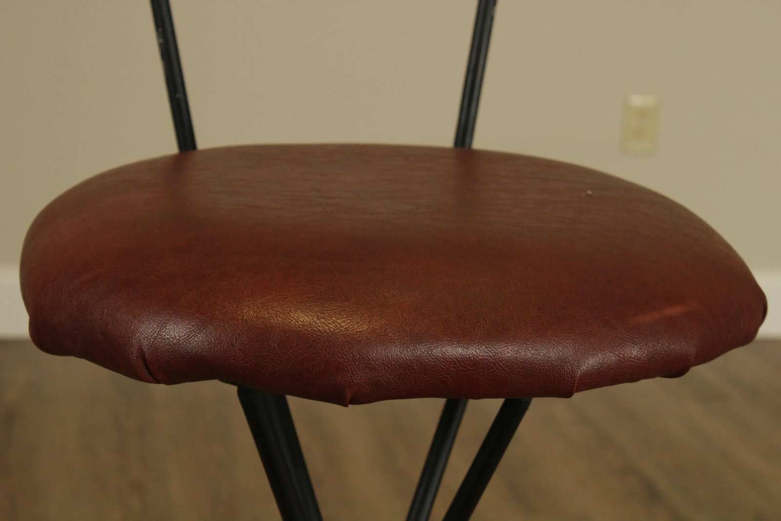 Mid-Century Modern Wrought Iron Barstools - a Pair - 9