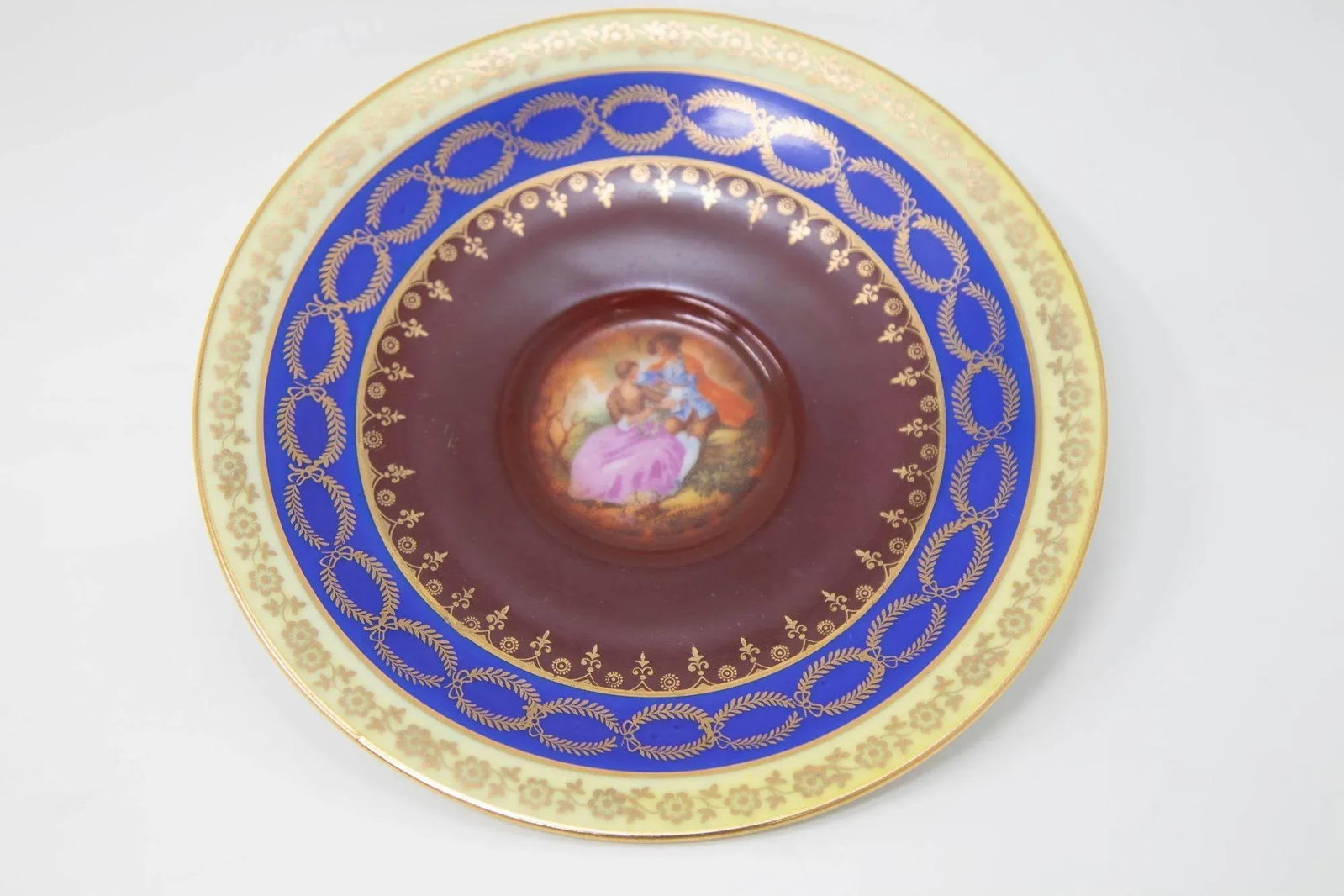 Fragonard Porcelain Hand Painted Matched Porcelain Cabinet Cup and Saucer Set - 10