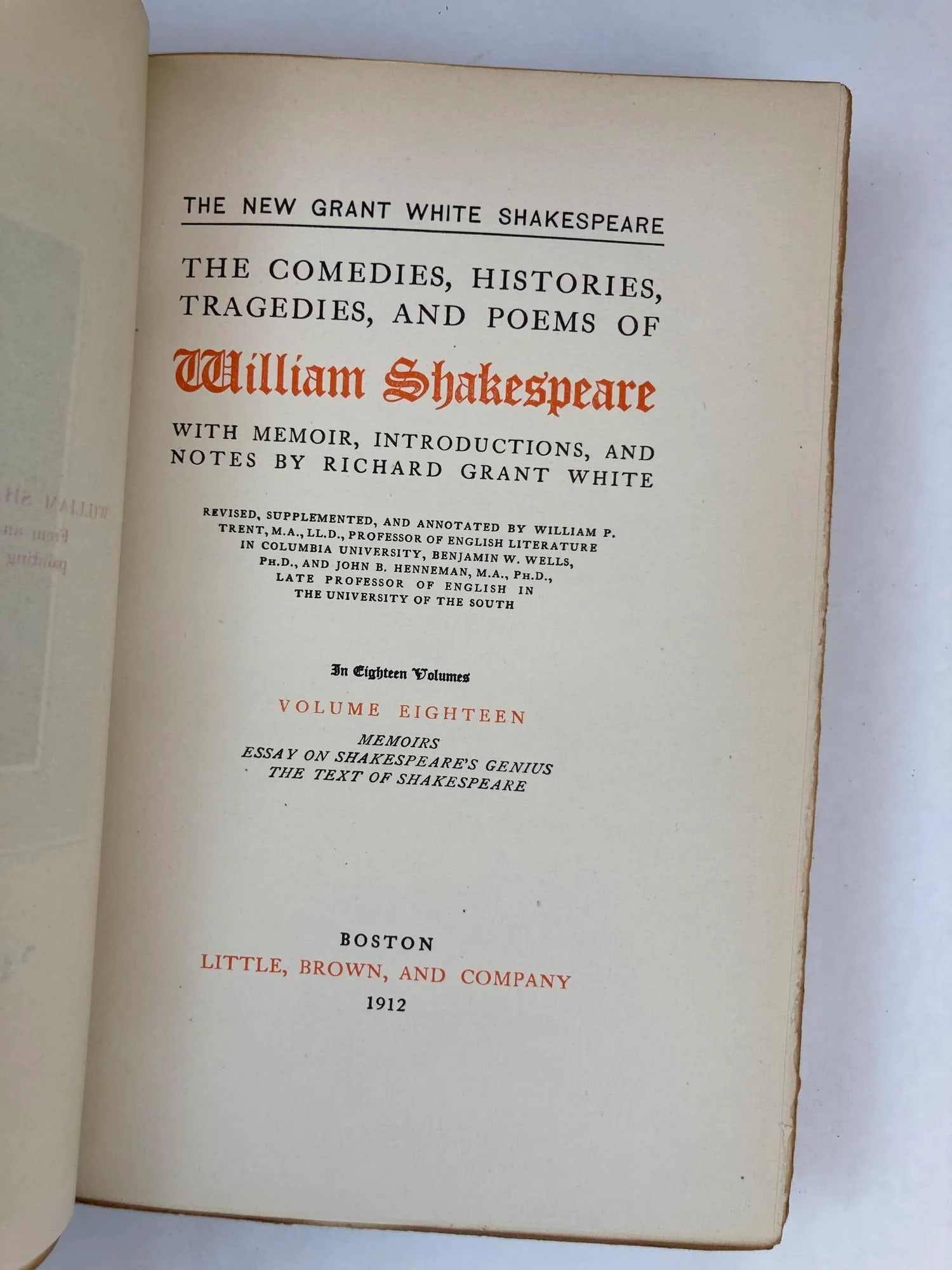 William Shakespeare 15 Volumes Limited Edition Number 77 - 7