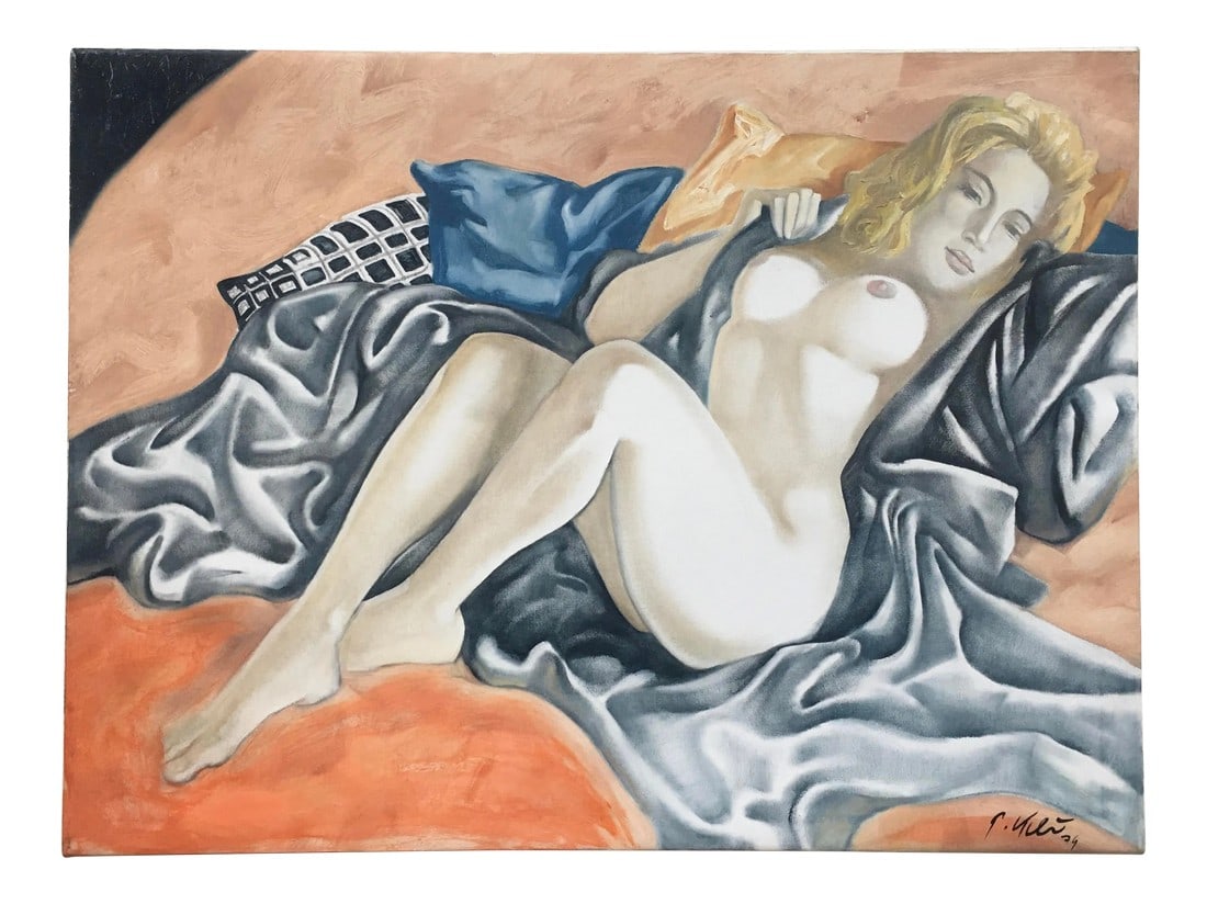 Original Peter Keil Realistic Nude Painting (1 of 10)