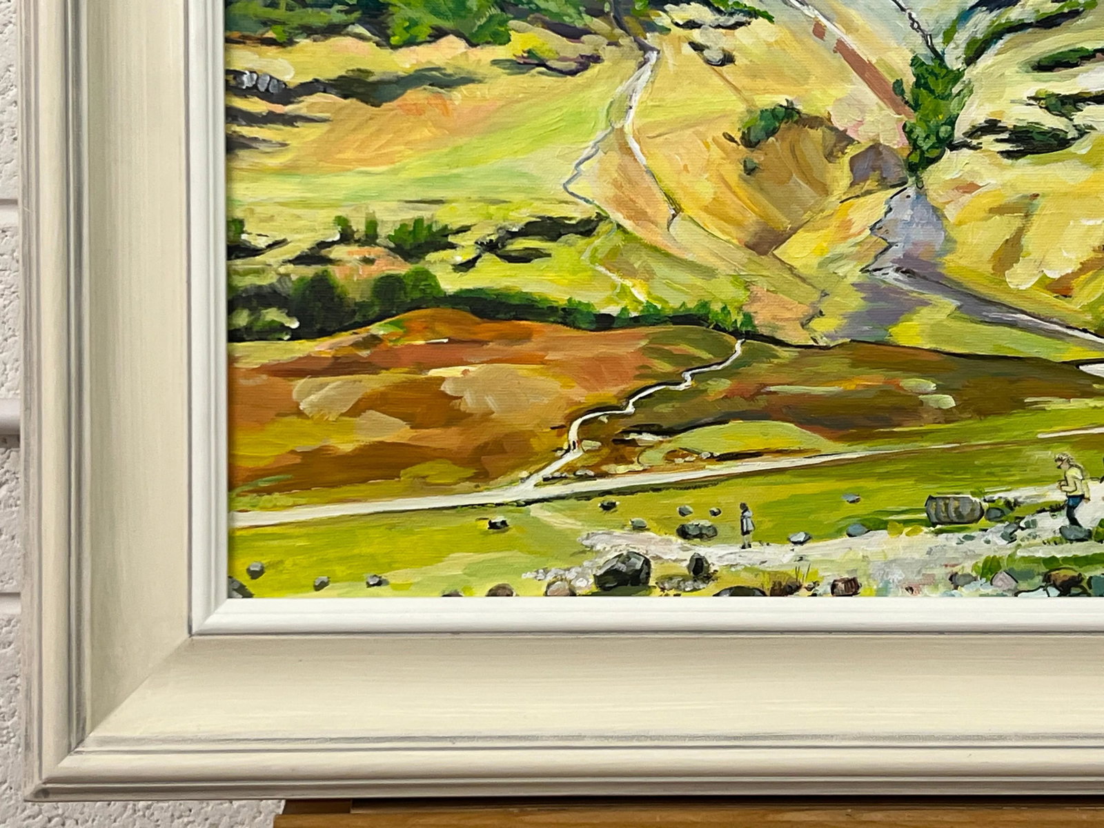 Scottish Highlands With Children Playing in the Mountains by Contemporary Artist - 4