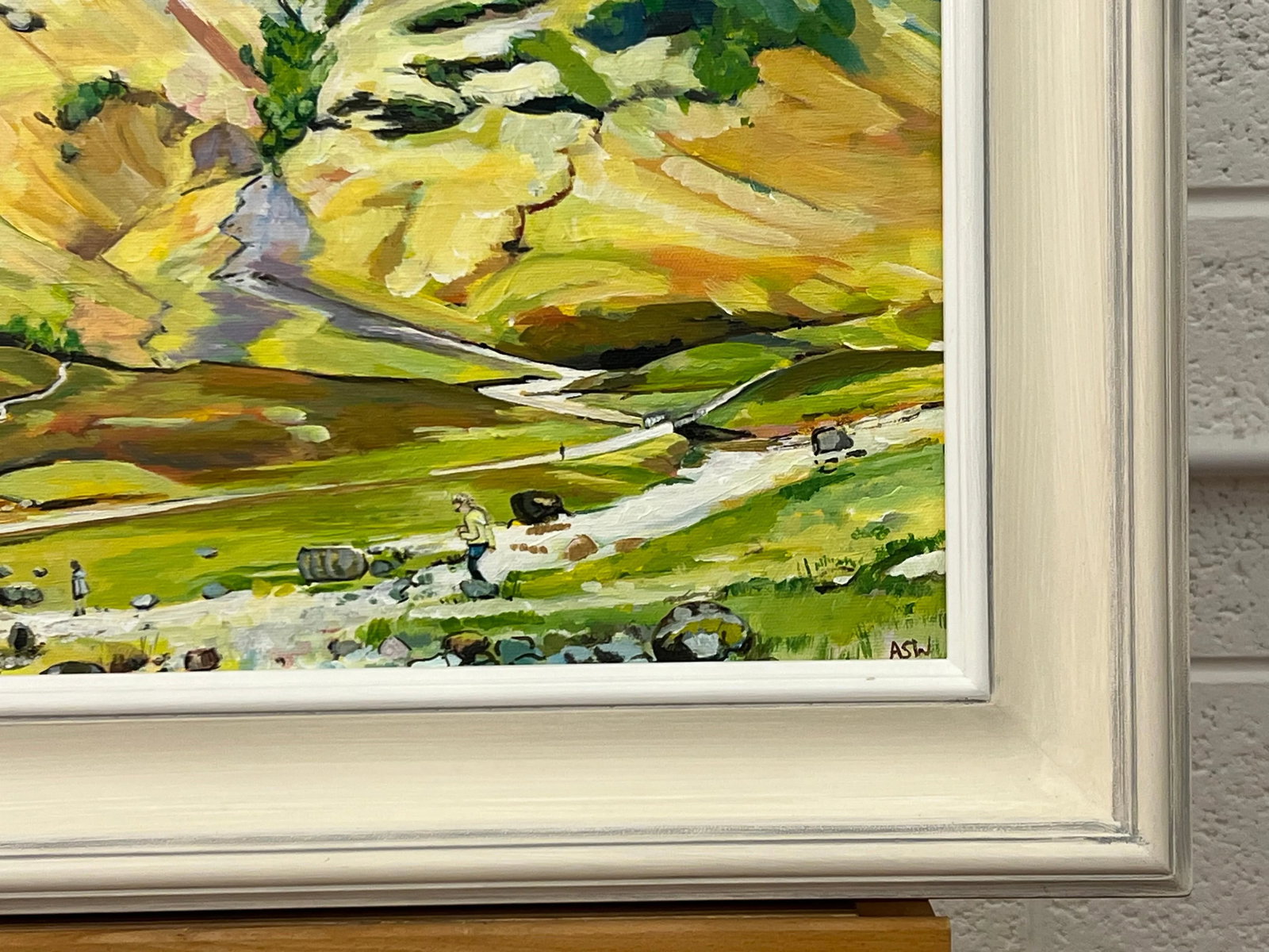 Scottish Highlands With Children Playing in the Mountains by Contemporary Artist - 5