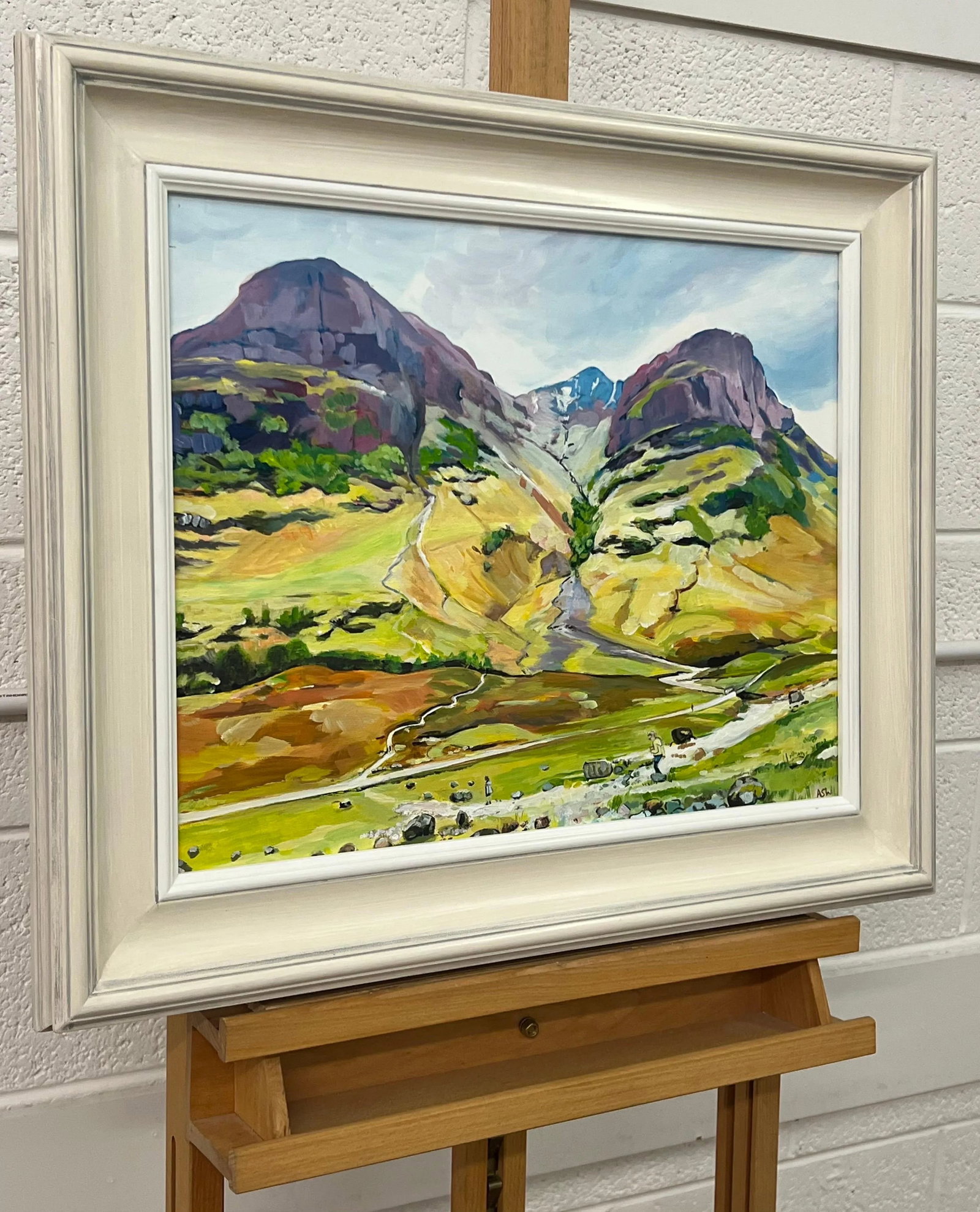 Scottish Highlands With Children Playing in the Mountains by Contemporary Artist - 6