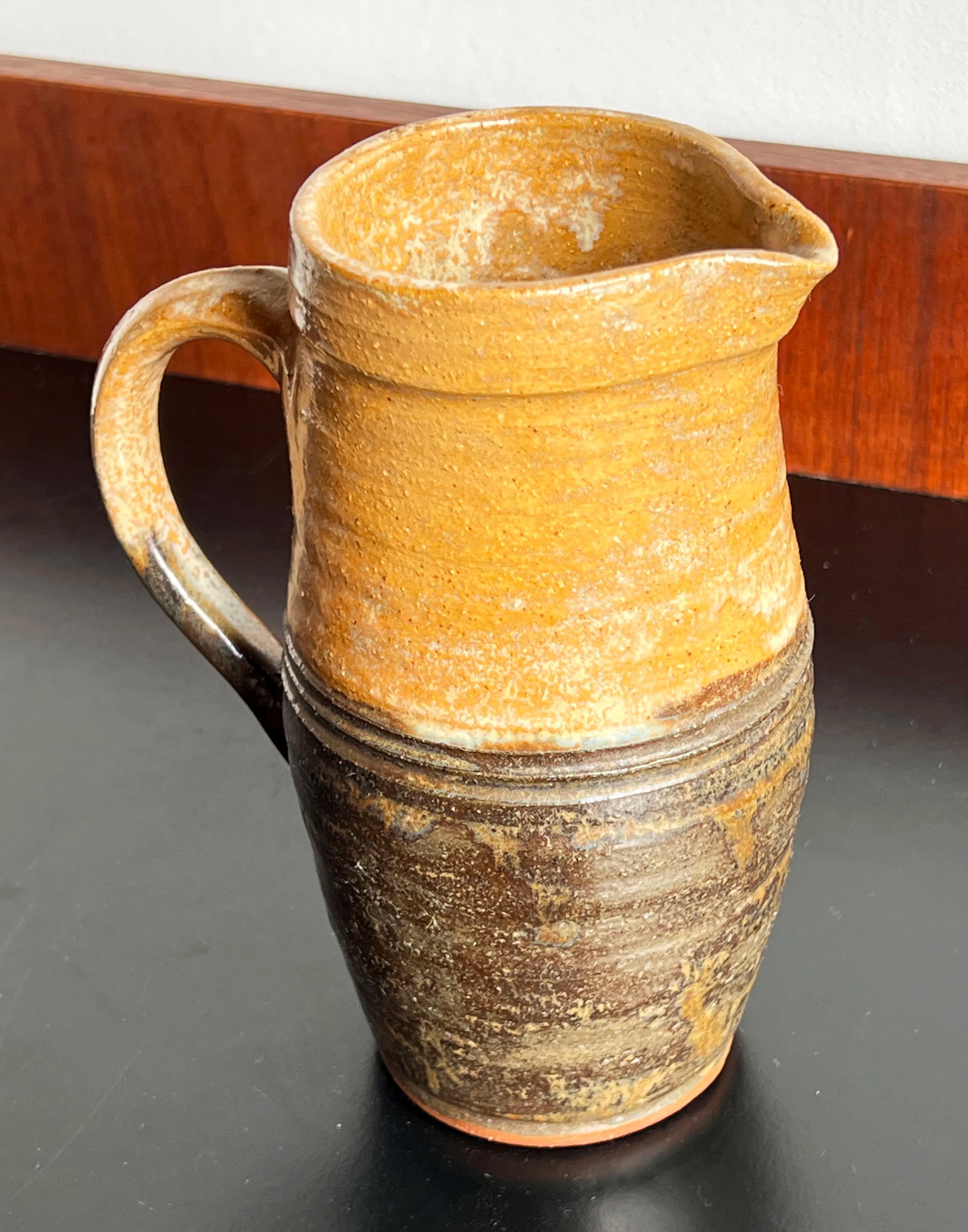 Vintage New England American Art Pottery Pitcher by Robert Fishman - 2