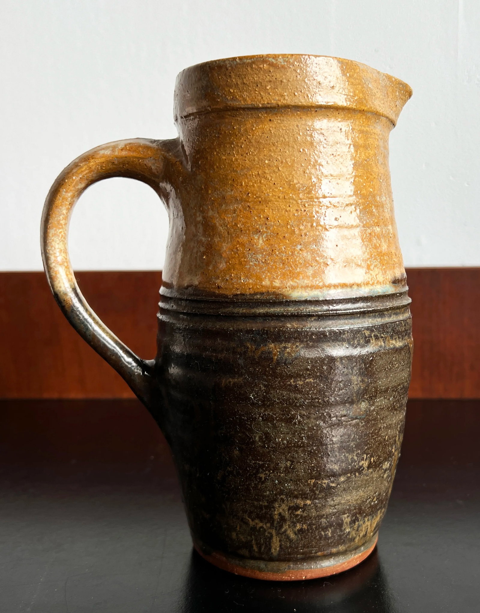 Vintage New England American Art Pottery Pitcher by Robert Fishman - 4
