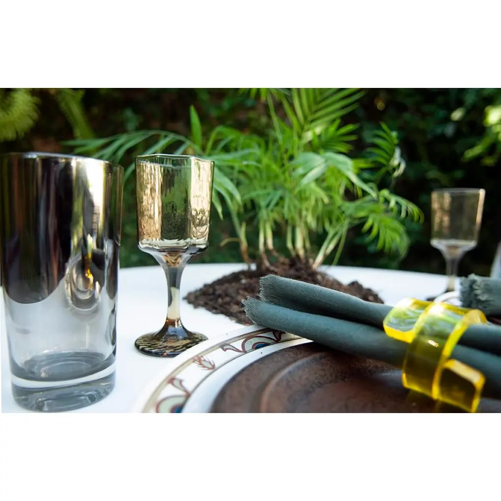 1960s Mid-Century Modern Chrome Modernist Cocktail Glasses Attributed to Dorothy Thorpe- Set of 8 - 3