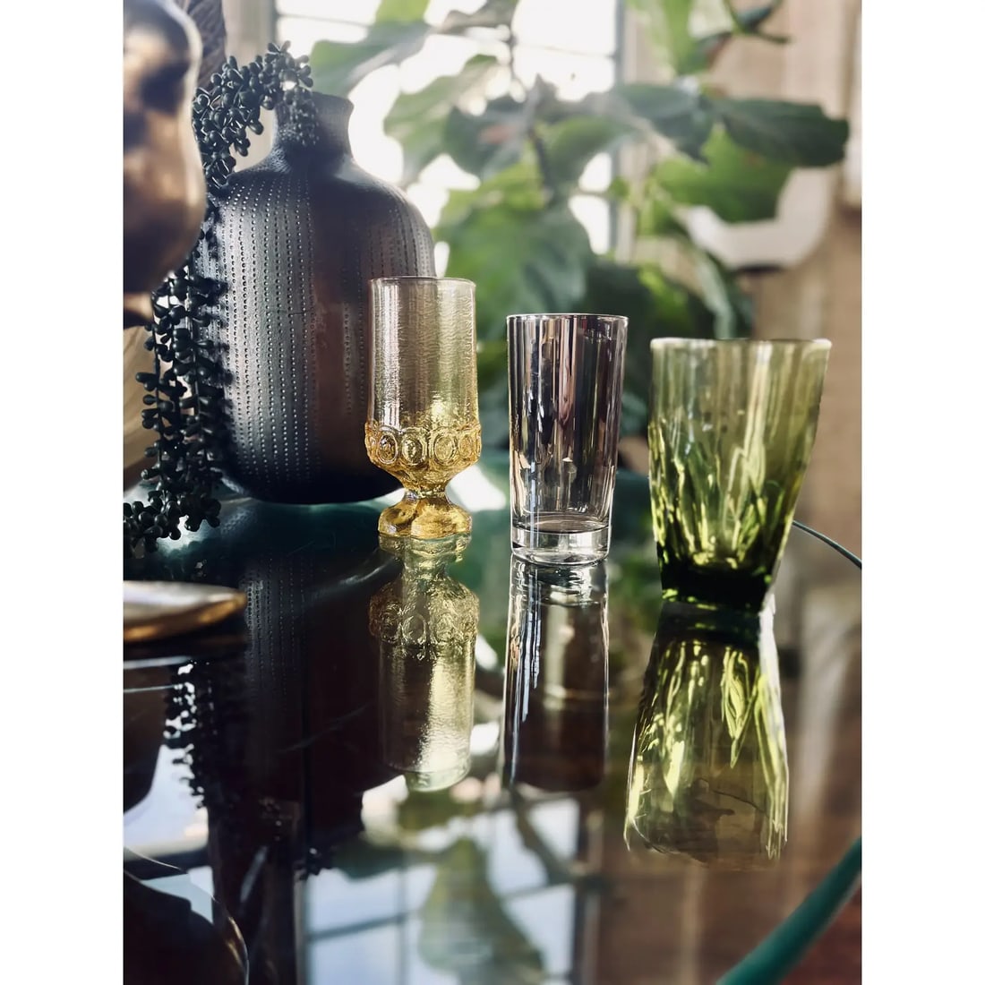 1960s Mid-Century Modern Chrome Modernist Cocktail Glasses Attributed to Dorothy Thorpe- Set of 8 - 7