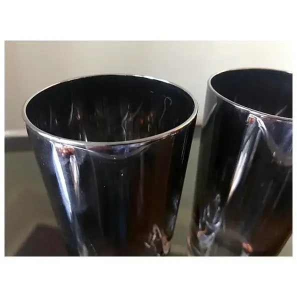 1960s Mid-Century Modern Chrome Modernist Cocktail Glasses Attributed to Dorothy Thorpe- Set of 8 - 8