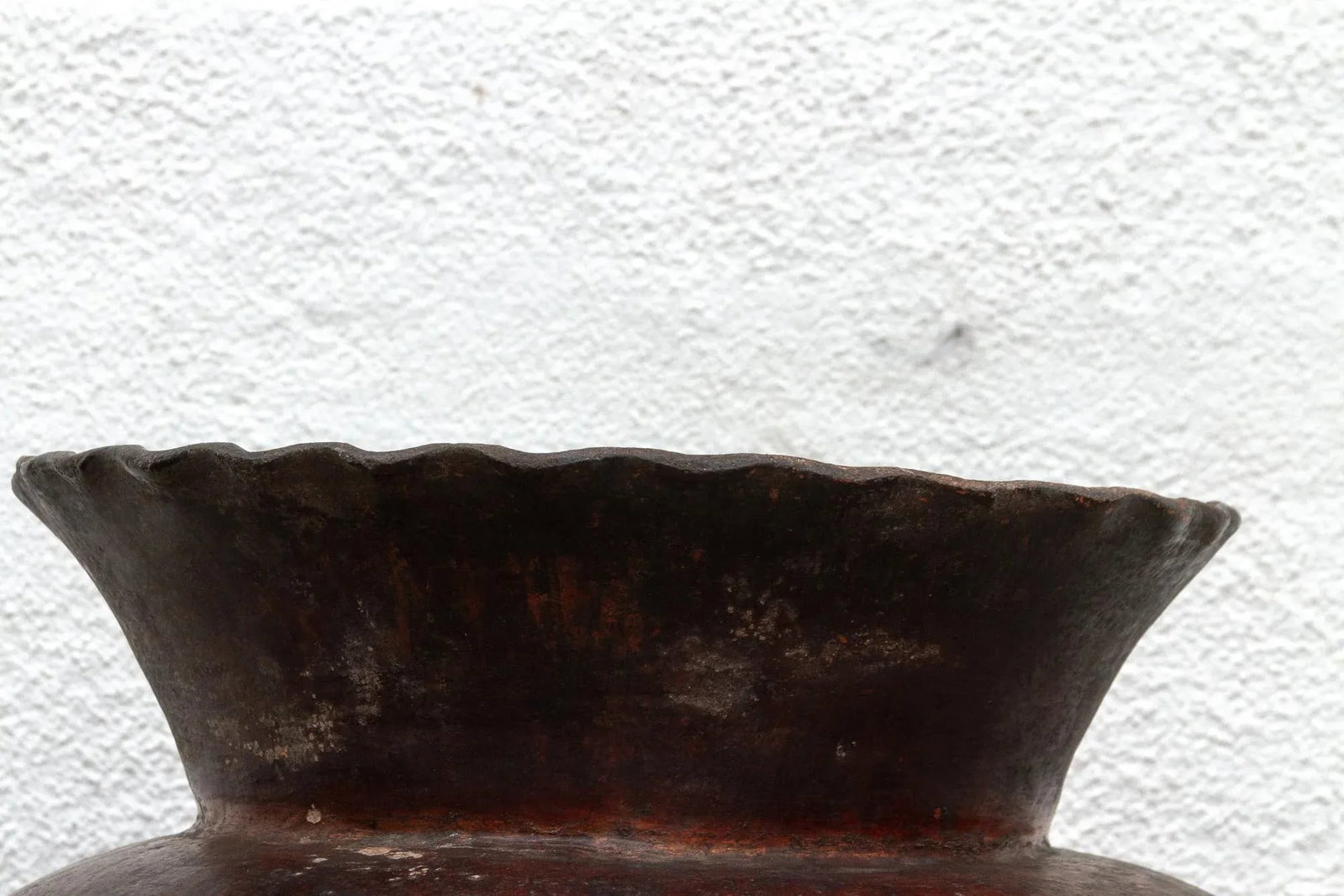 Antique Guatemalan Large Floral Olla - 6