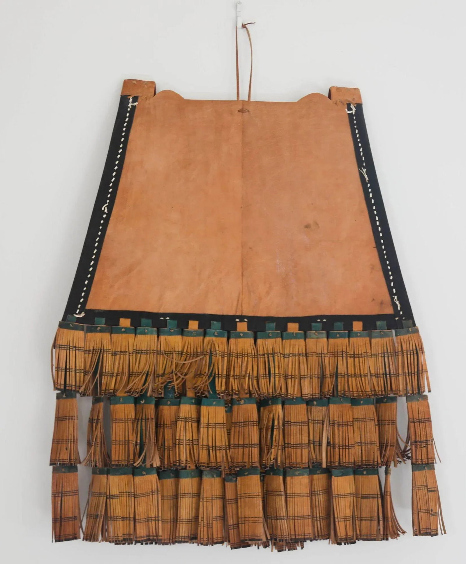 Antique African Tuareg Red Black and Brown Leather Bag - 4