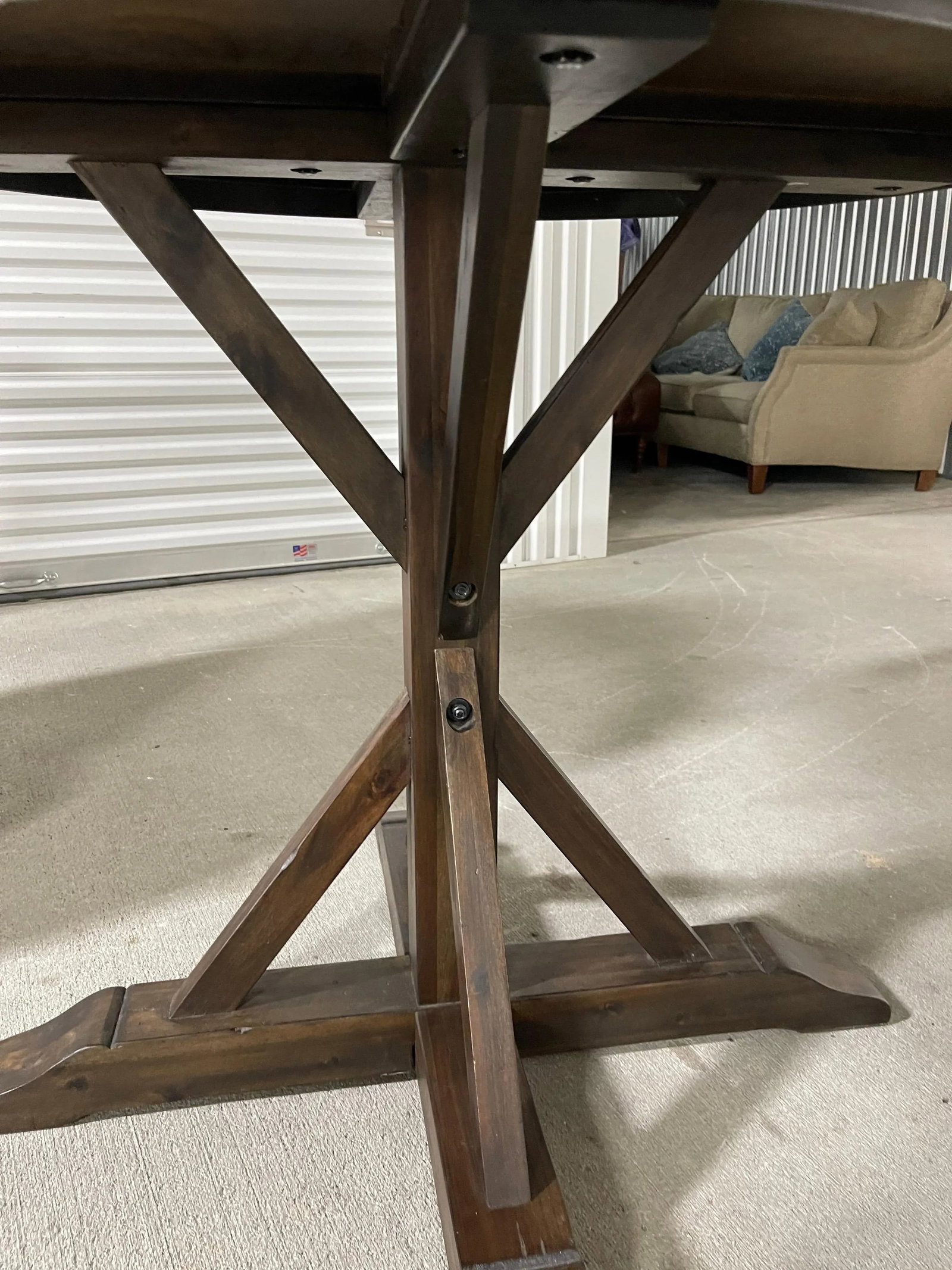 Tall Wood Round Drinks or Bar Table, 21st century - 5