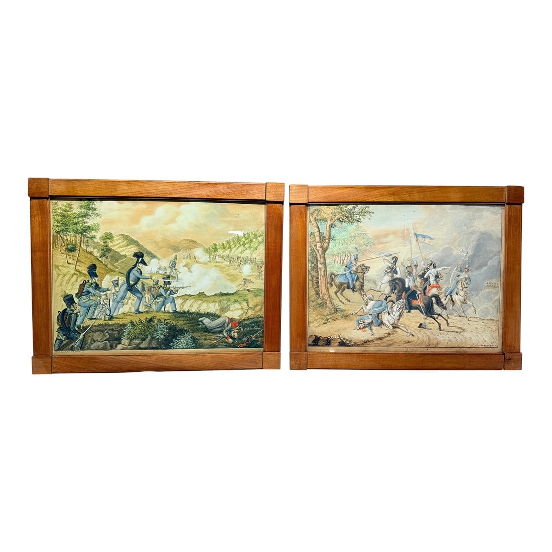 Pair, Josef Gabriel Frey (1791–1884) Gouache on Paper French Revolution: A remarkable pair of gouache on paper paintings by Josef Gabriel Frey (1791–1884), these works vividly capture pivotal moments from the French Revolution. Executed circa 1825–1826, the