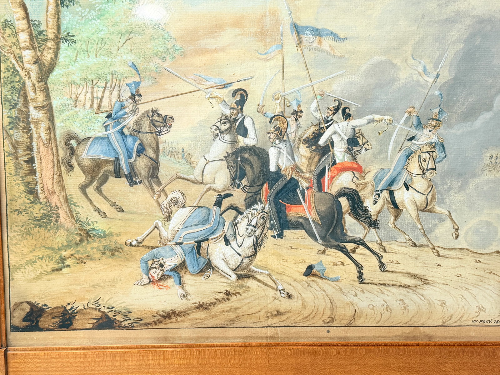Pair, Josef Gabriel Frey (1791–1884) Gouache on Paper French Revolution - 5