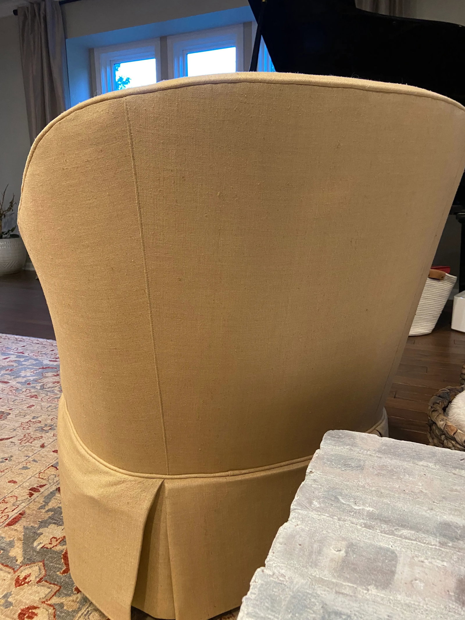Kindel Modern Baroque Dorothy Draper Lily Chair in Cream - 2
