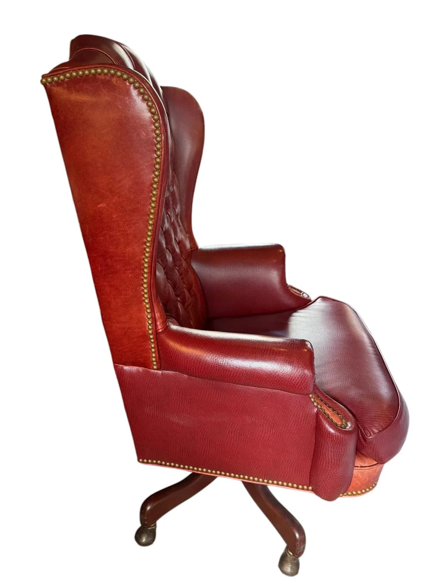 Late 20th Century Hancock & Moore Tufted Leather Executive Office Chair - 2