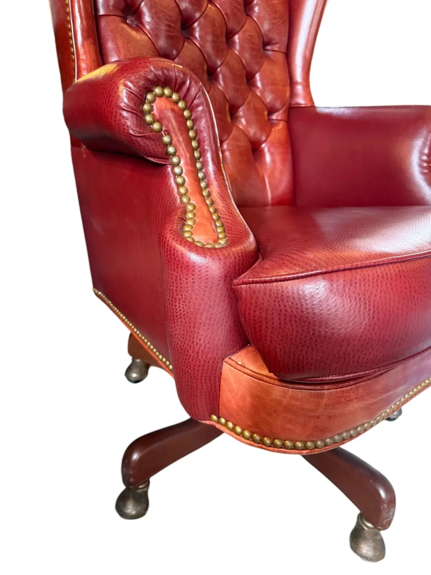 Late 20th Century Hancock & Moore Tufted Leather Executive Office Chair - 5