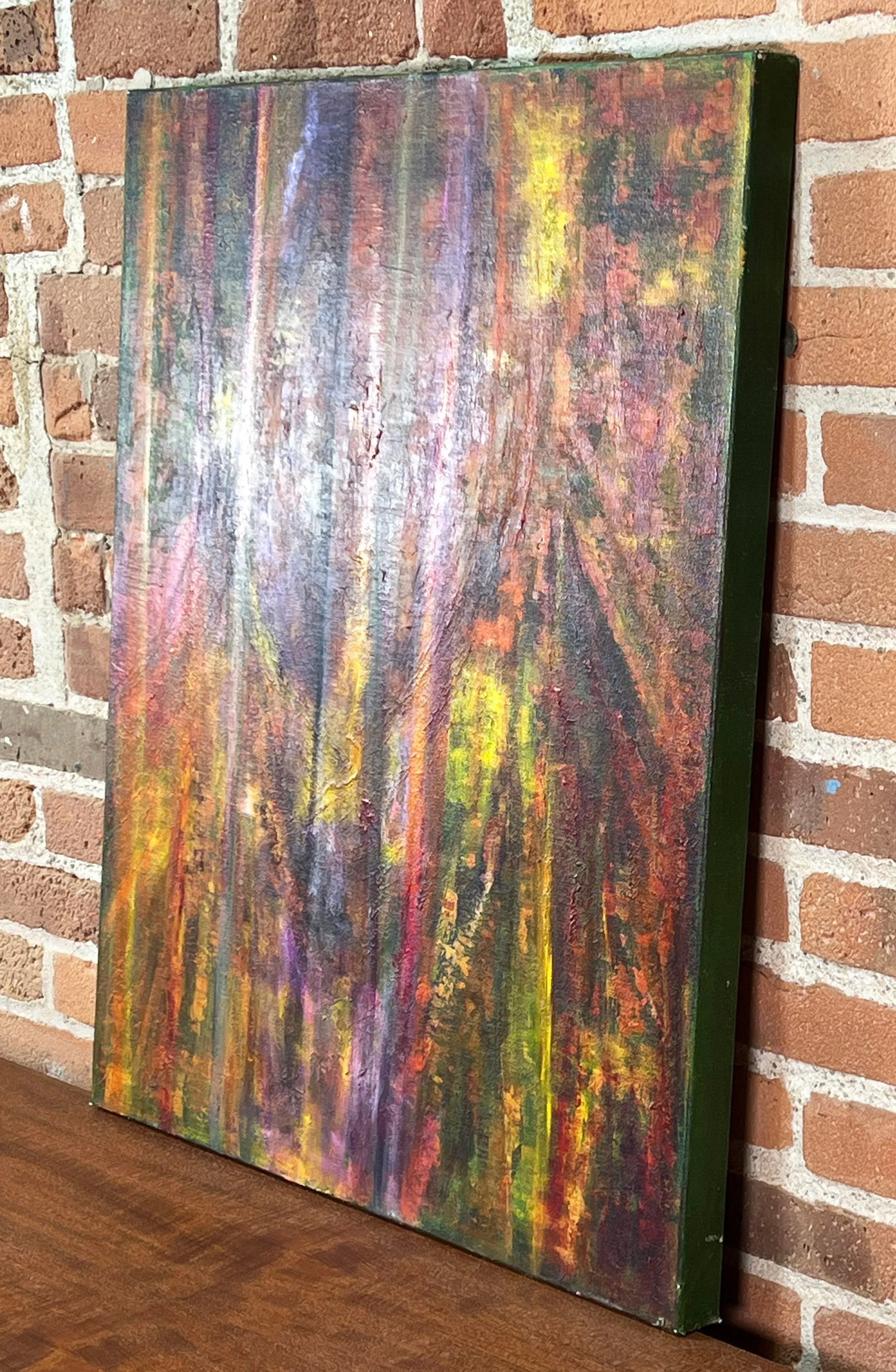 Vintage 20th Century Modernist Abstract Oil on Canvas Painting - 5