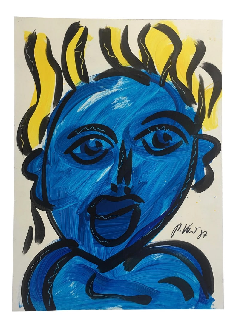 Peter Keil Abstract Painting: Peter Keil is a German artist that focuses primarily on abstract expressionism. Keil painted with some of the greats including Joan MirÃ³, Pablo Picasso and Andy Warhol, to name a few. This 