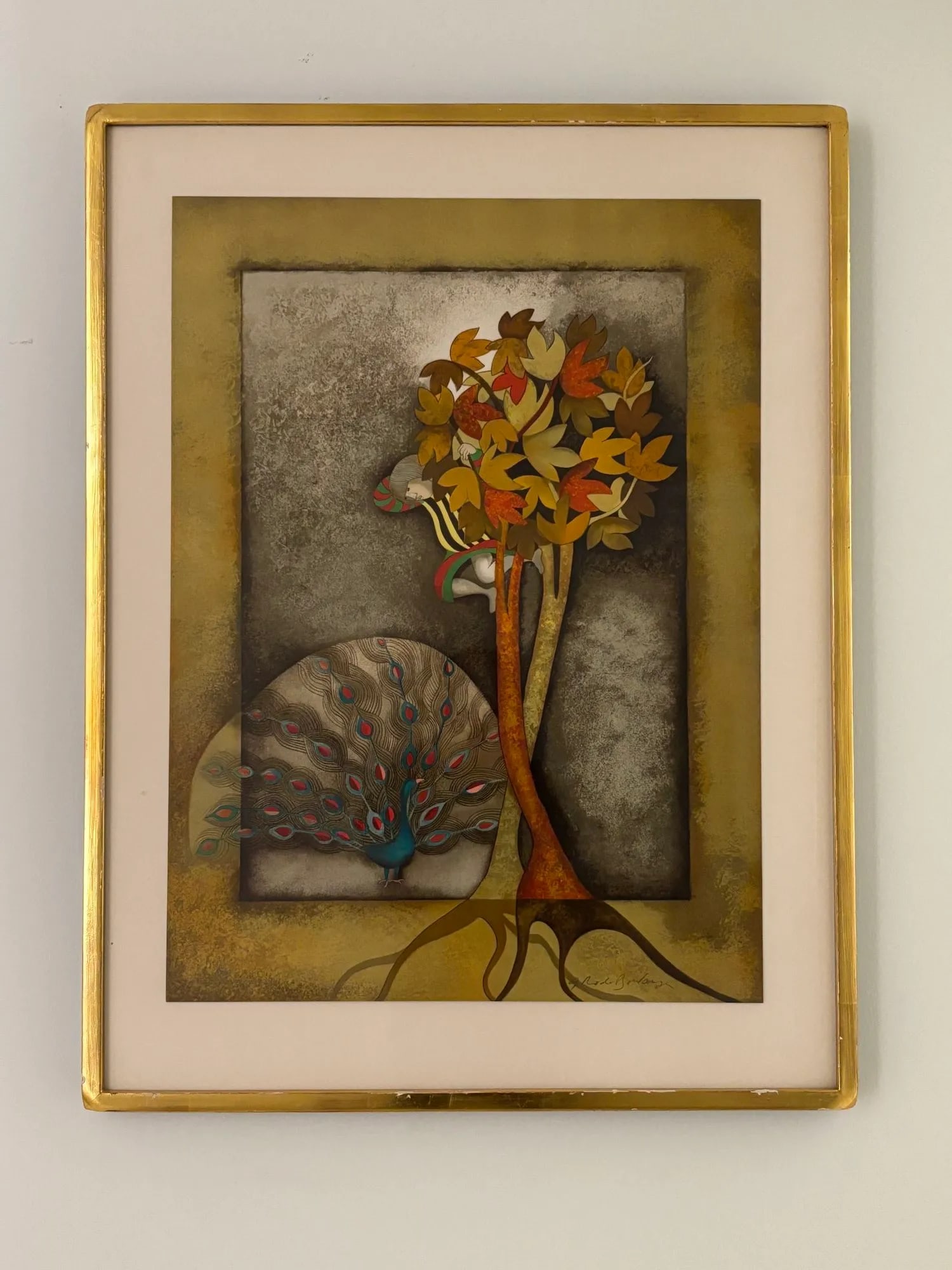 Graciela Rodo Boulanger a Peacock for Sophie Signed and Numbered Lithograph 1979 - 2