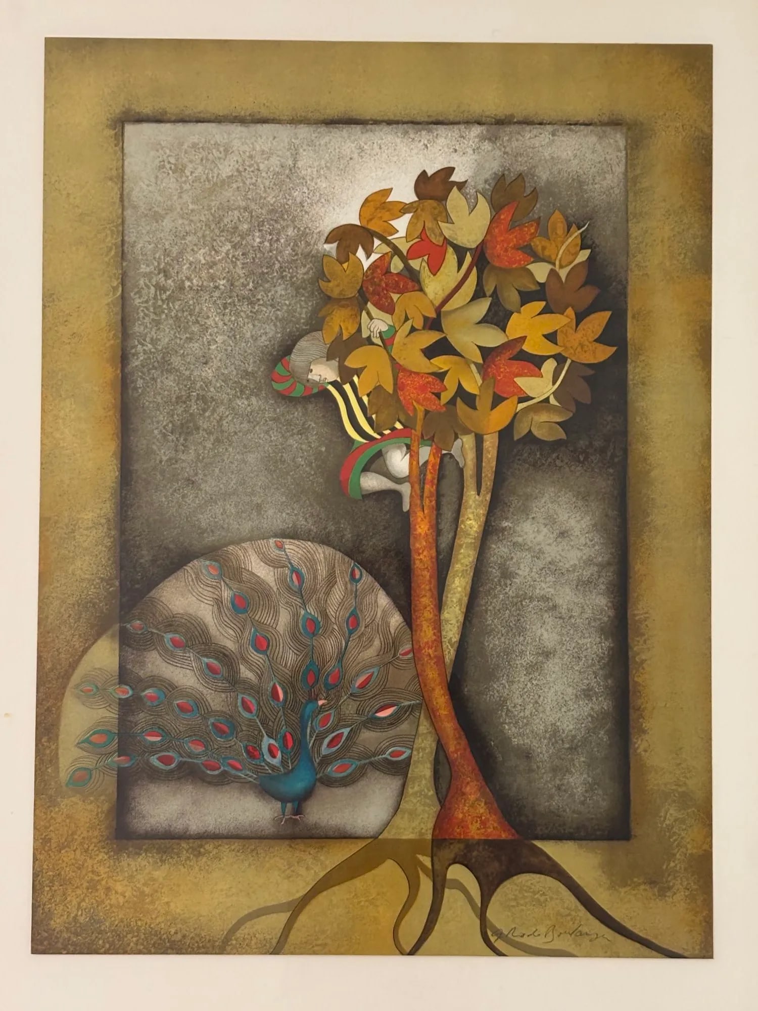 Graciela Rodo Boulanger a Peacock for Sophie Signed and Numbered Lithograph 1979 - 3