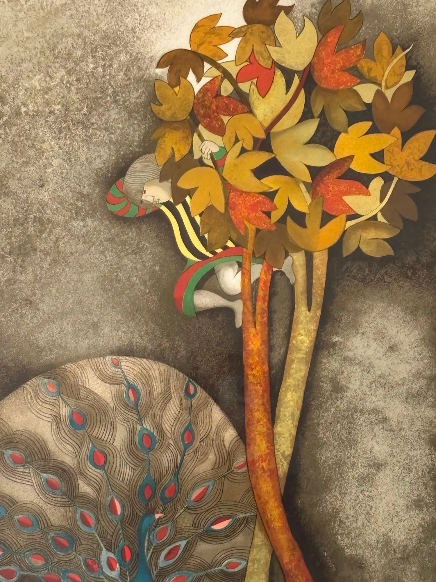Graciela Rodo Boulanger a Peacock for Sophie Signed and Numbered Lithograph 1979 - 5