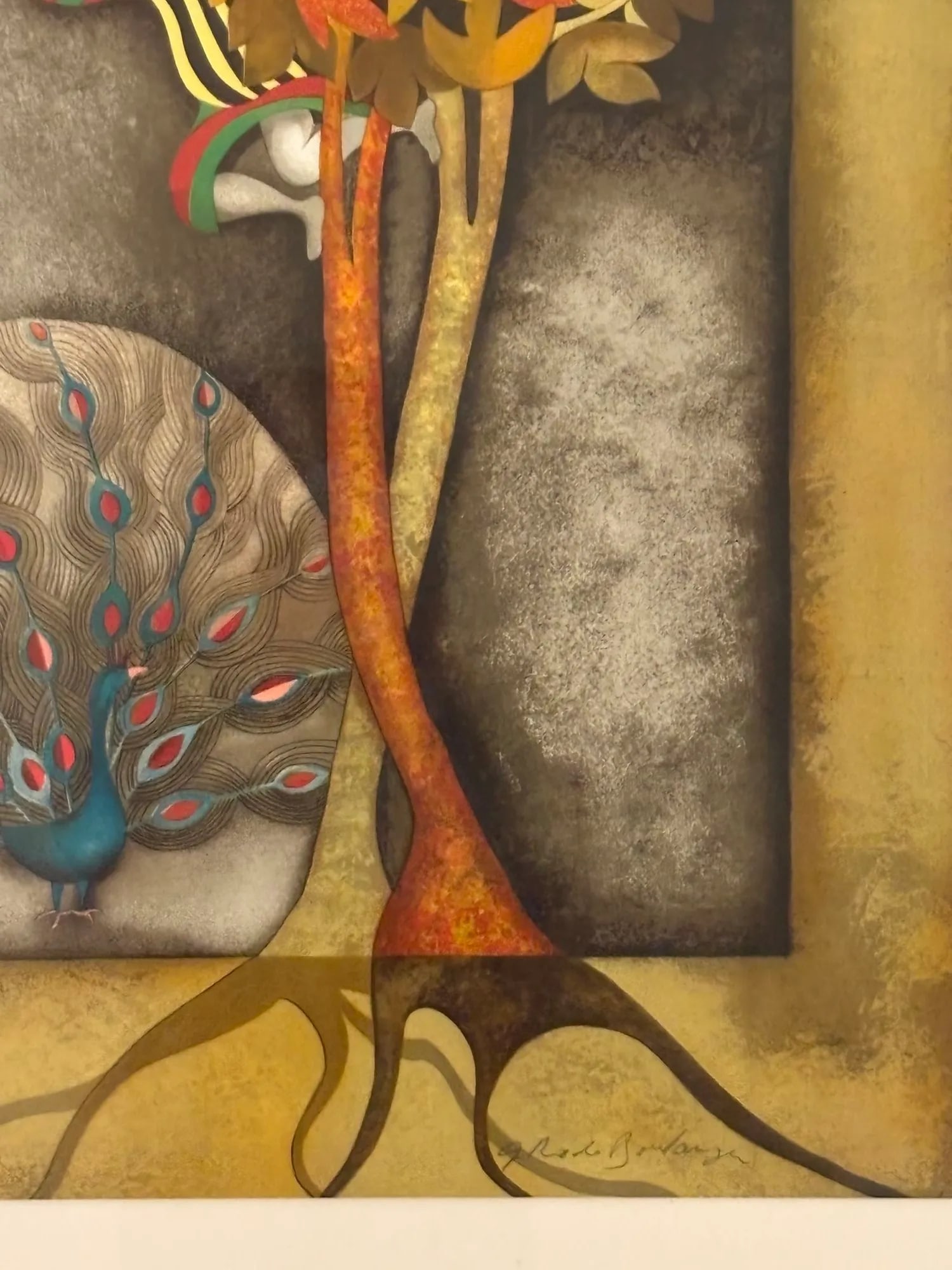Graciela Rodo Boulanger a Peacock for Sophie Signed and Numbered Lithograph 1979 - 6