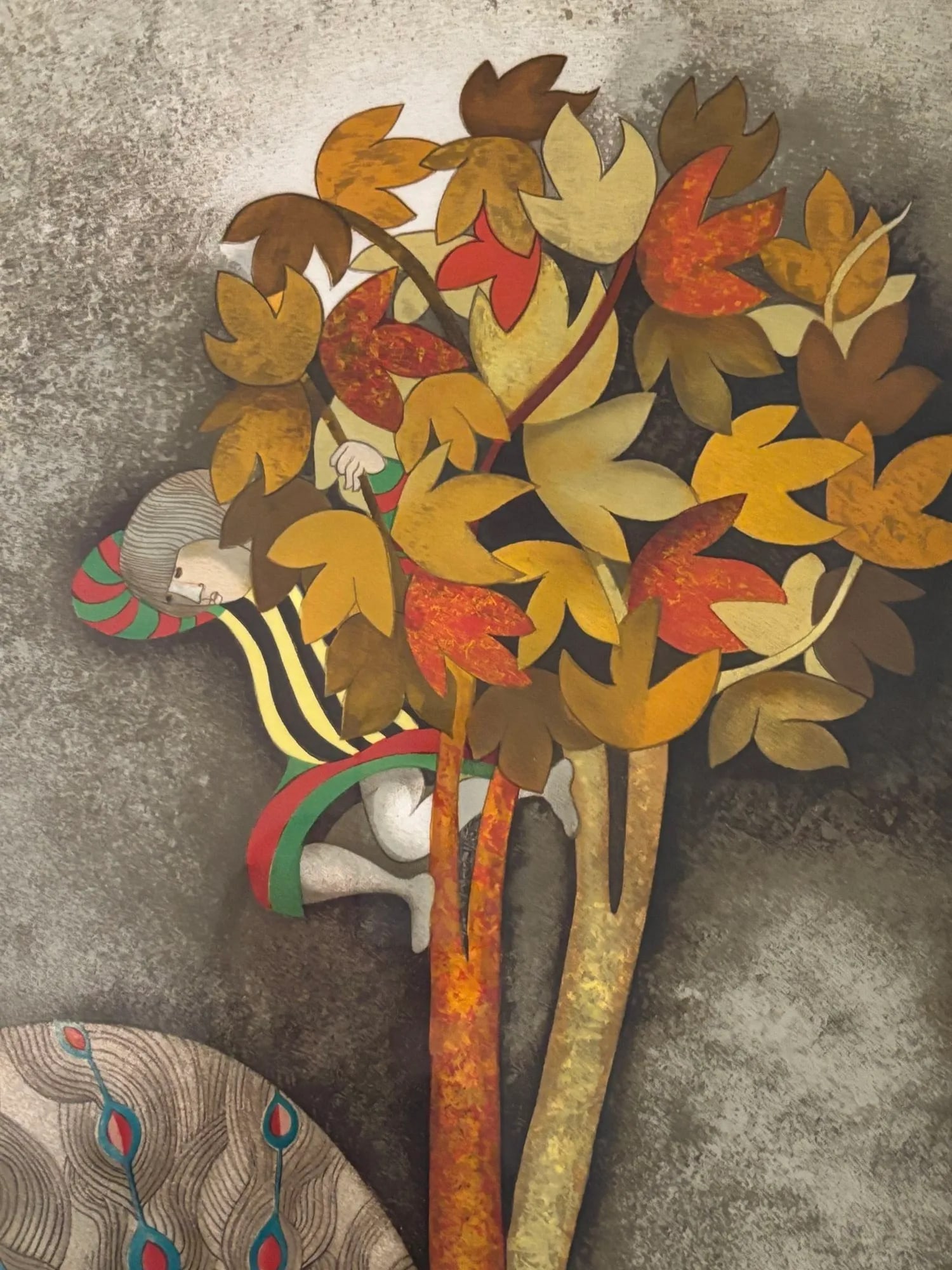 Graciela Rodo Boulanger a Peacock for Sophie Signed and Numbered Lithograph 1979 - 7